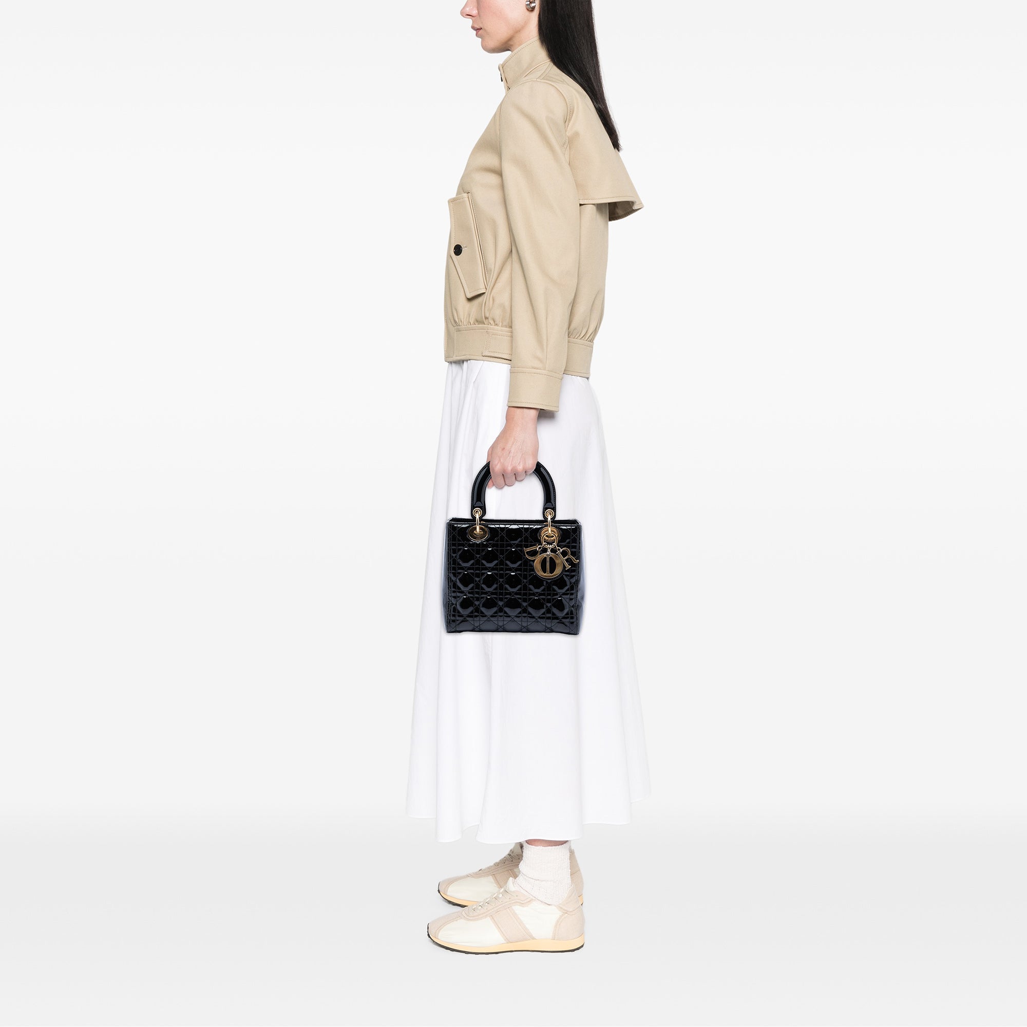 Dior Medium Patent Cannage Lady Dior - image 7