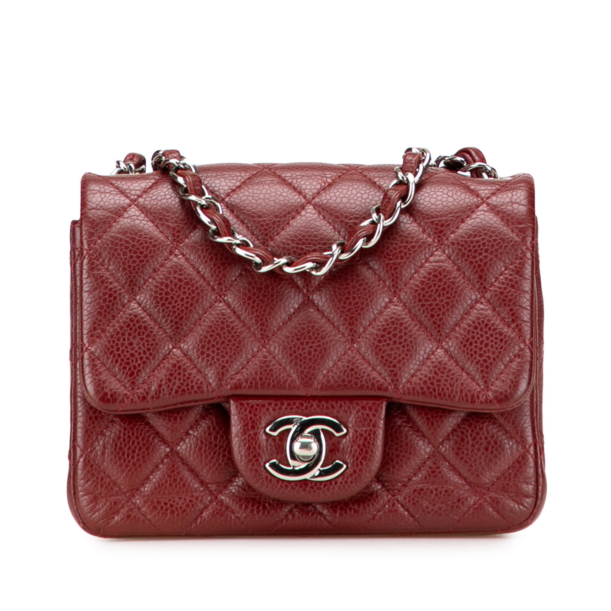 Chanel Mini Square Classic Caviar Single Flap - image 1