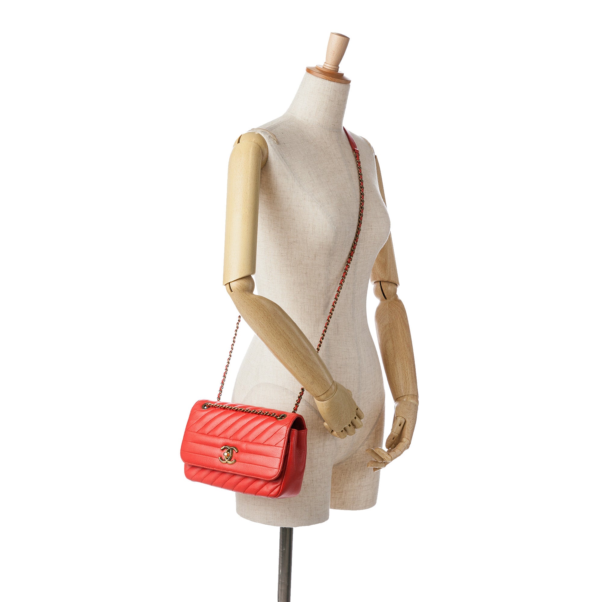 Chanel Small Diagonal Quilted Goatskin Flap - image 9