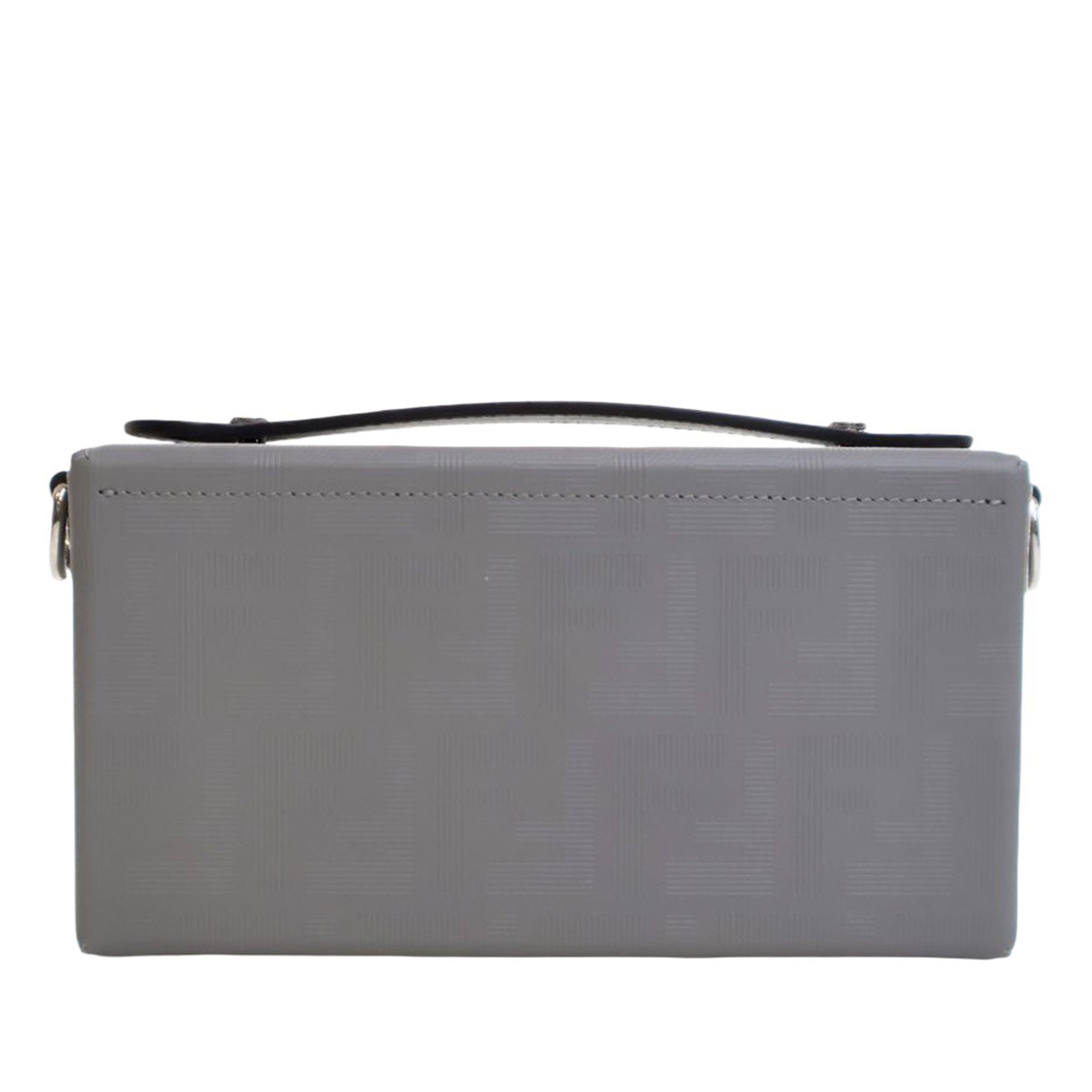 Fendi Zucca Calfskin Soft Trunk Baguette Satchel - image 4