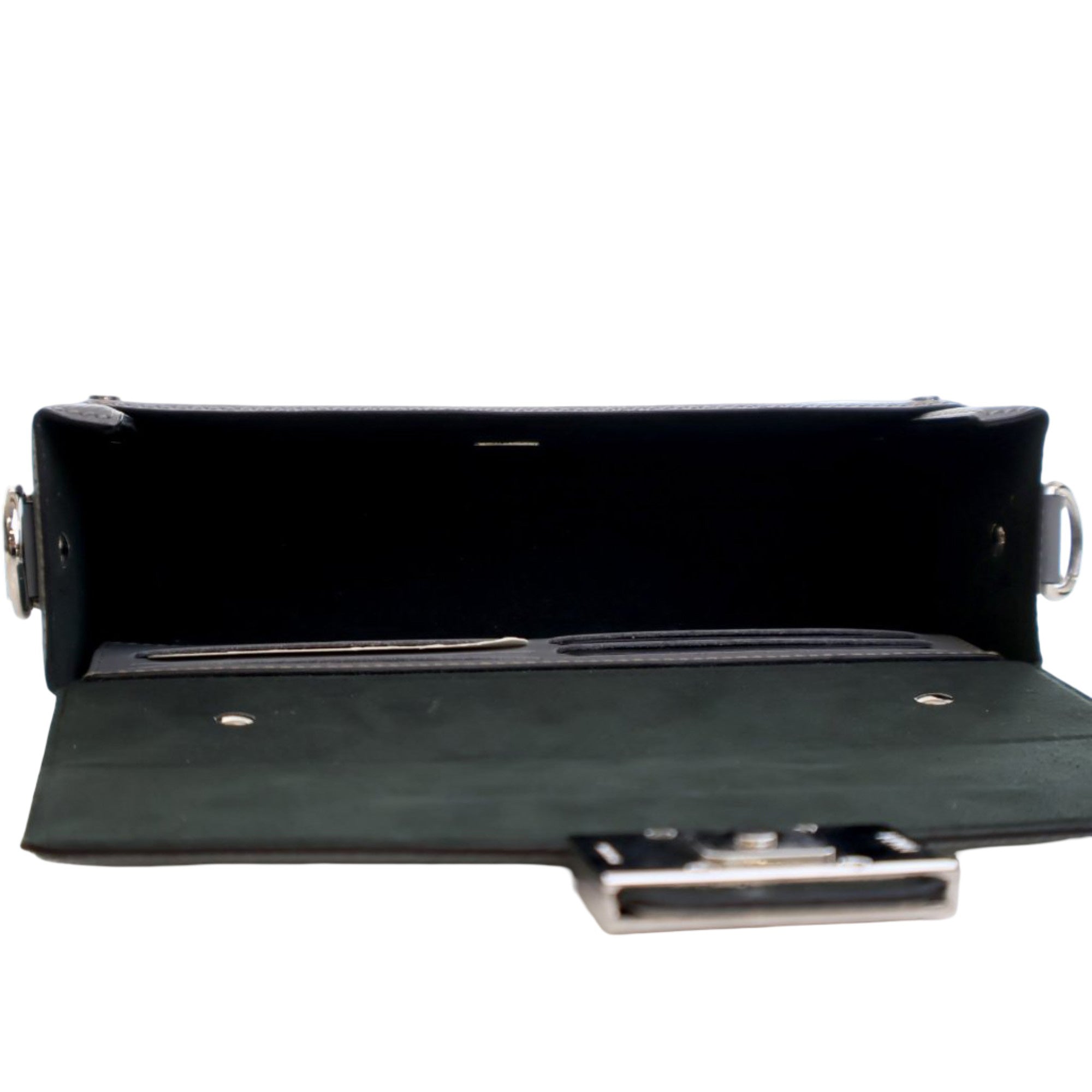 Fendi Zucca Calfskin Soft Trunk Baguette Satchel - image 6