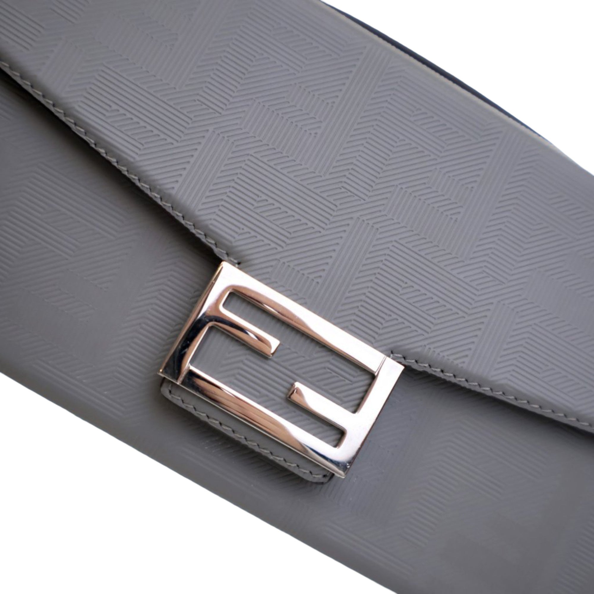 Fendi Zucca Calfskin Soft Trunk Baguette Satchel - image 8
