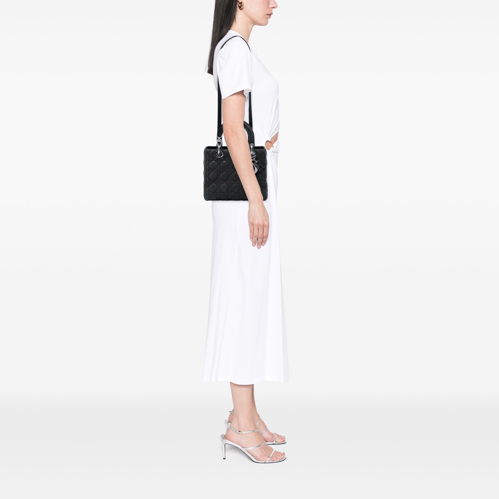 Dior Medium Iridescent Lambskin Cannage Lady Dior - image 6