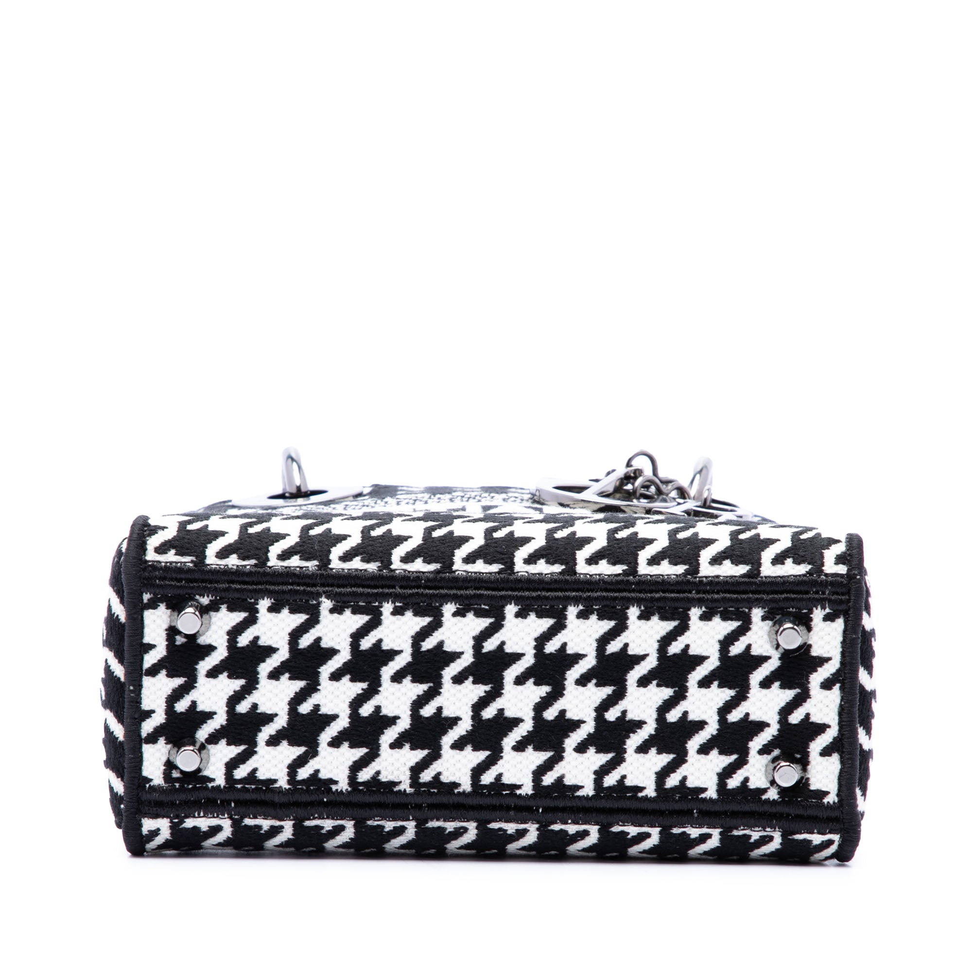 Dior Mini Embroidered Canvas Houndstooth Lady D Lite - image 3