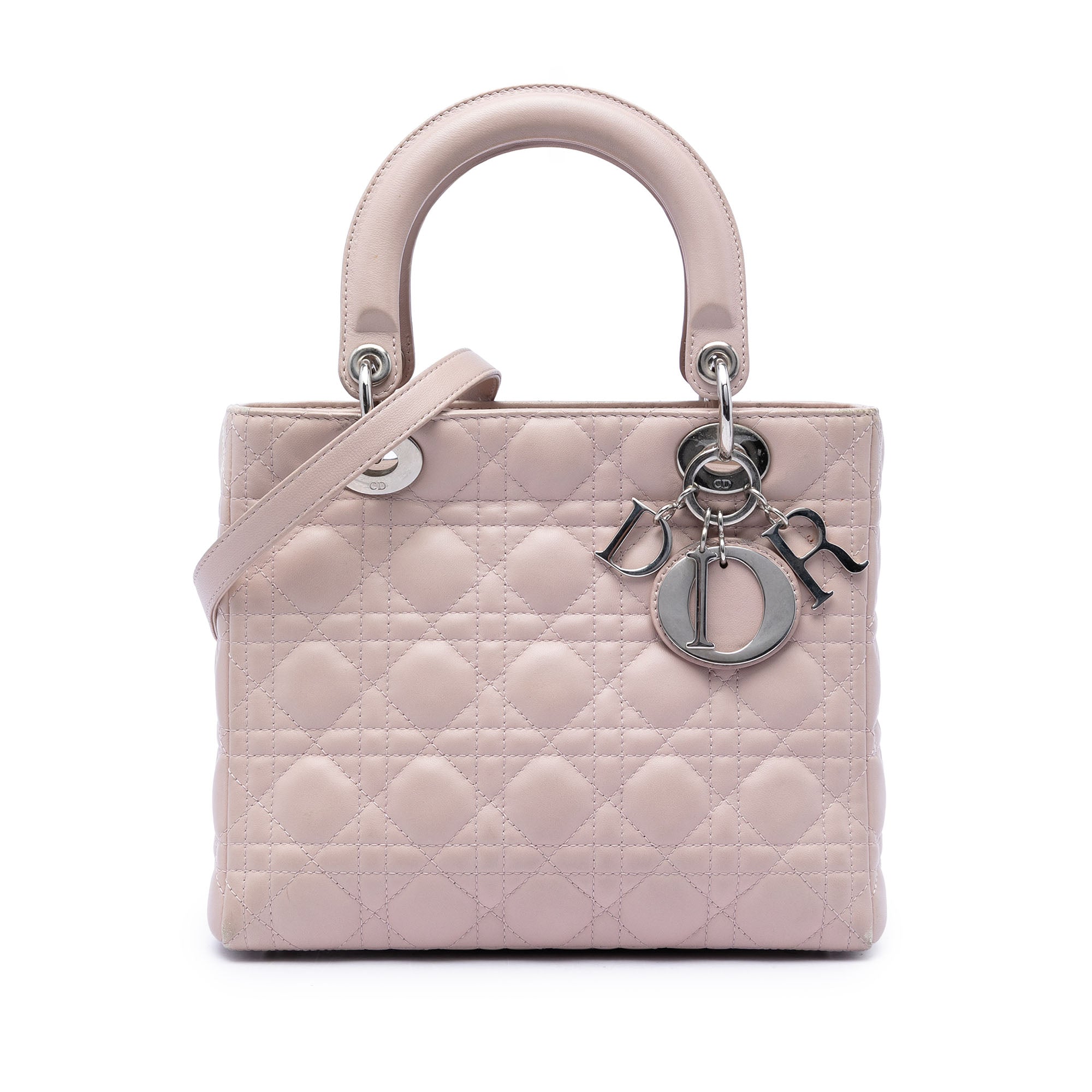 Dior Medium Lambskin Cannage Lady Dior - image 1
