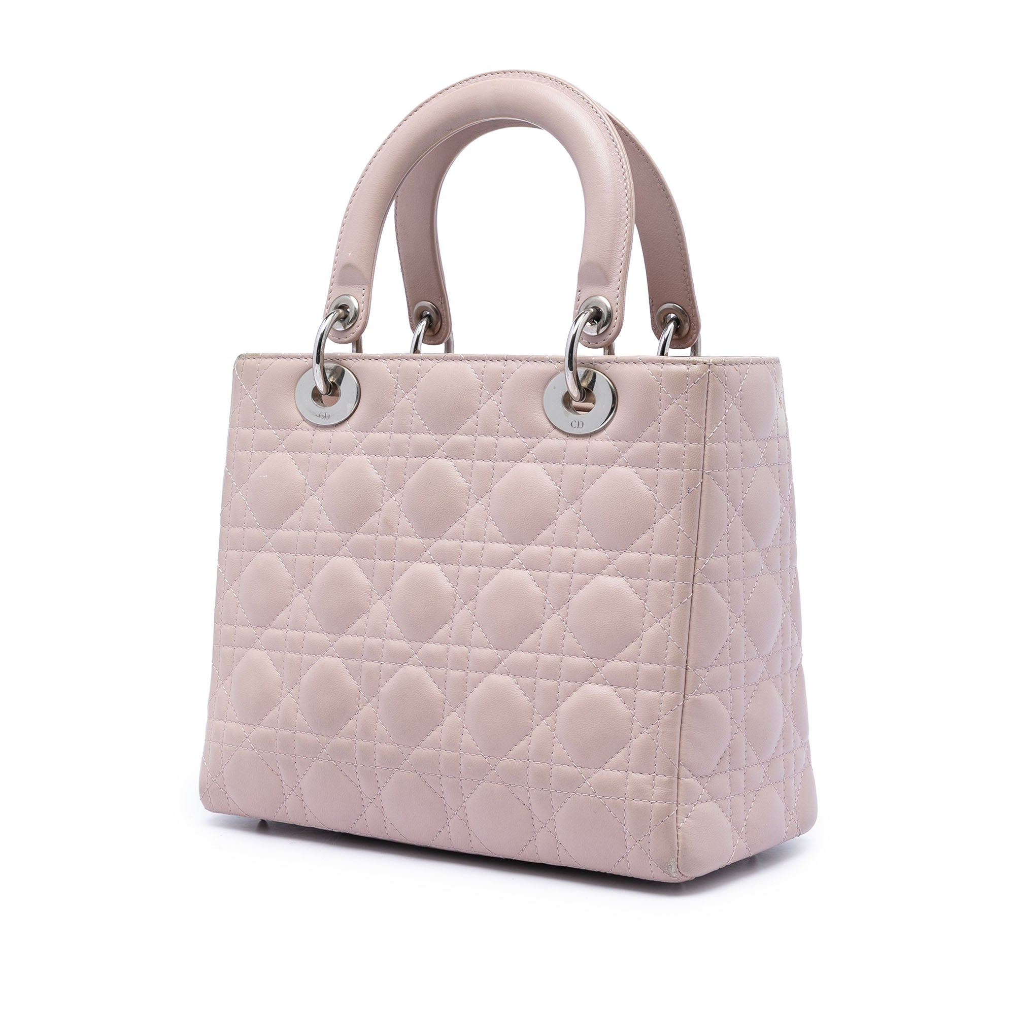 Dior Medium Lambskin Cannage Lady Dior - image 2