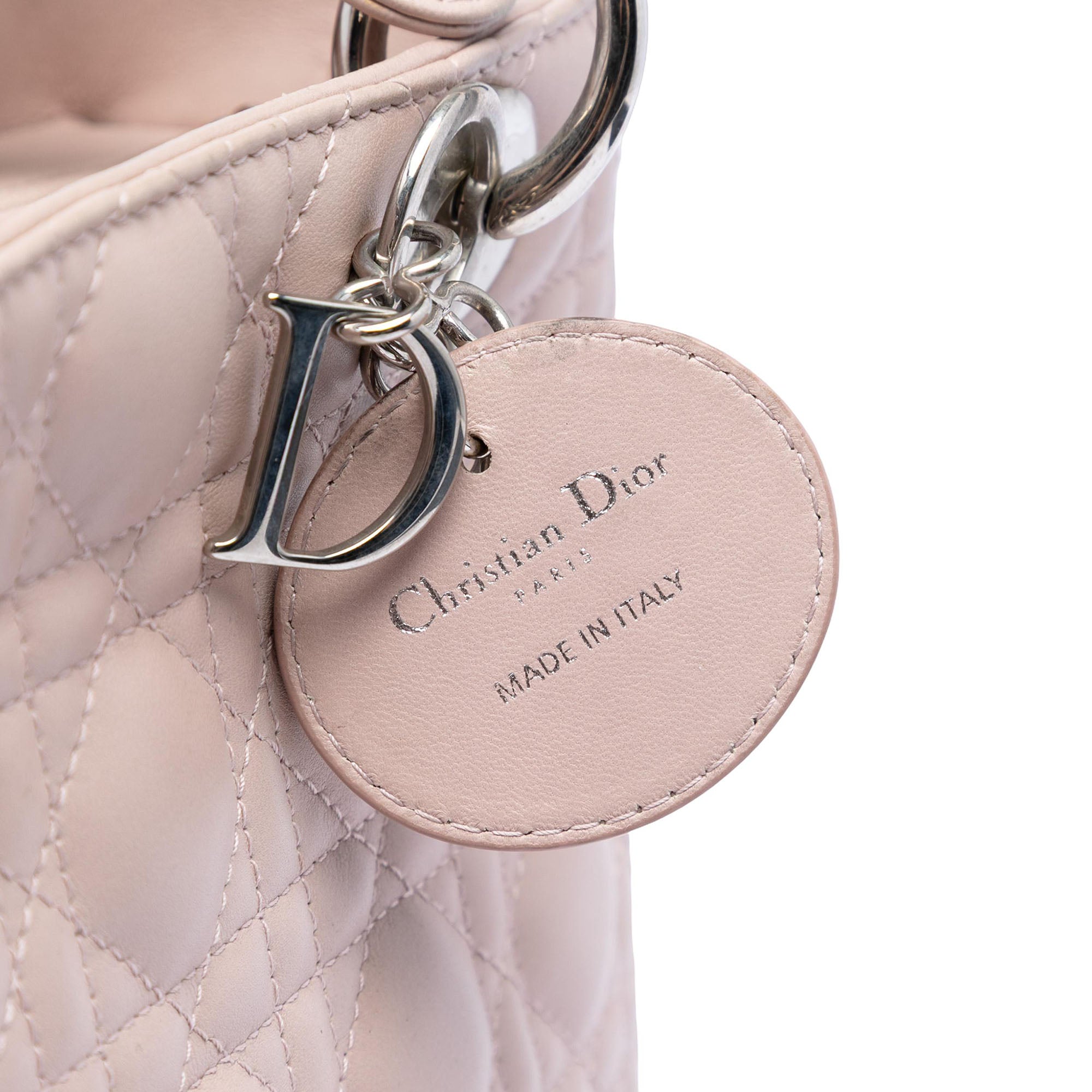 Dior Medium Lambskin Cannage Lady Dior - image 5