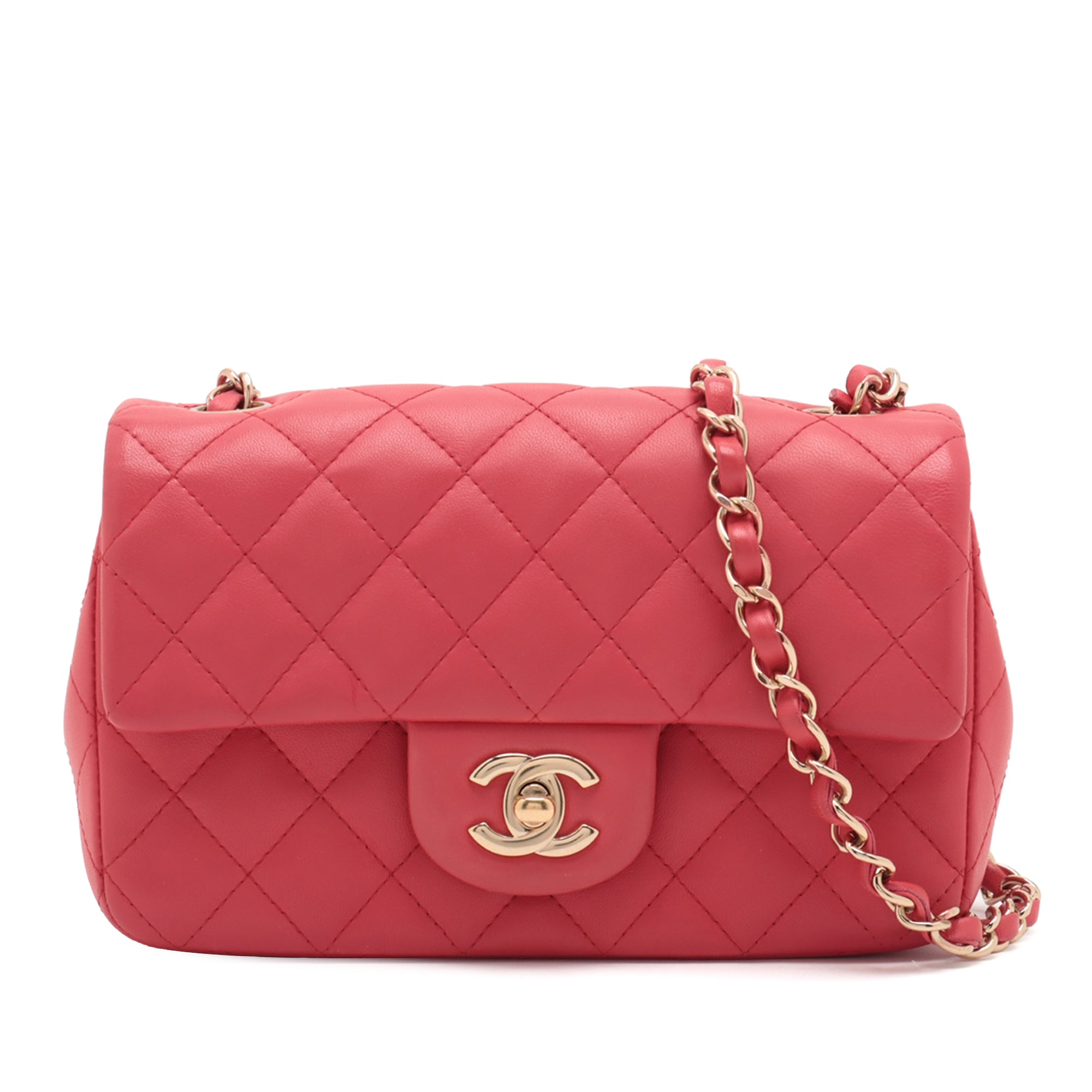 Chanel Mini Rectangular Classic Lambskin Single Flap - image 1