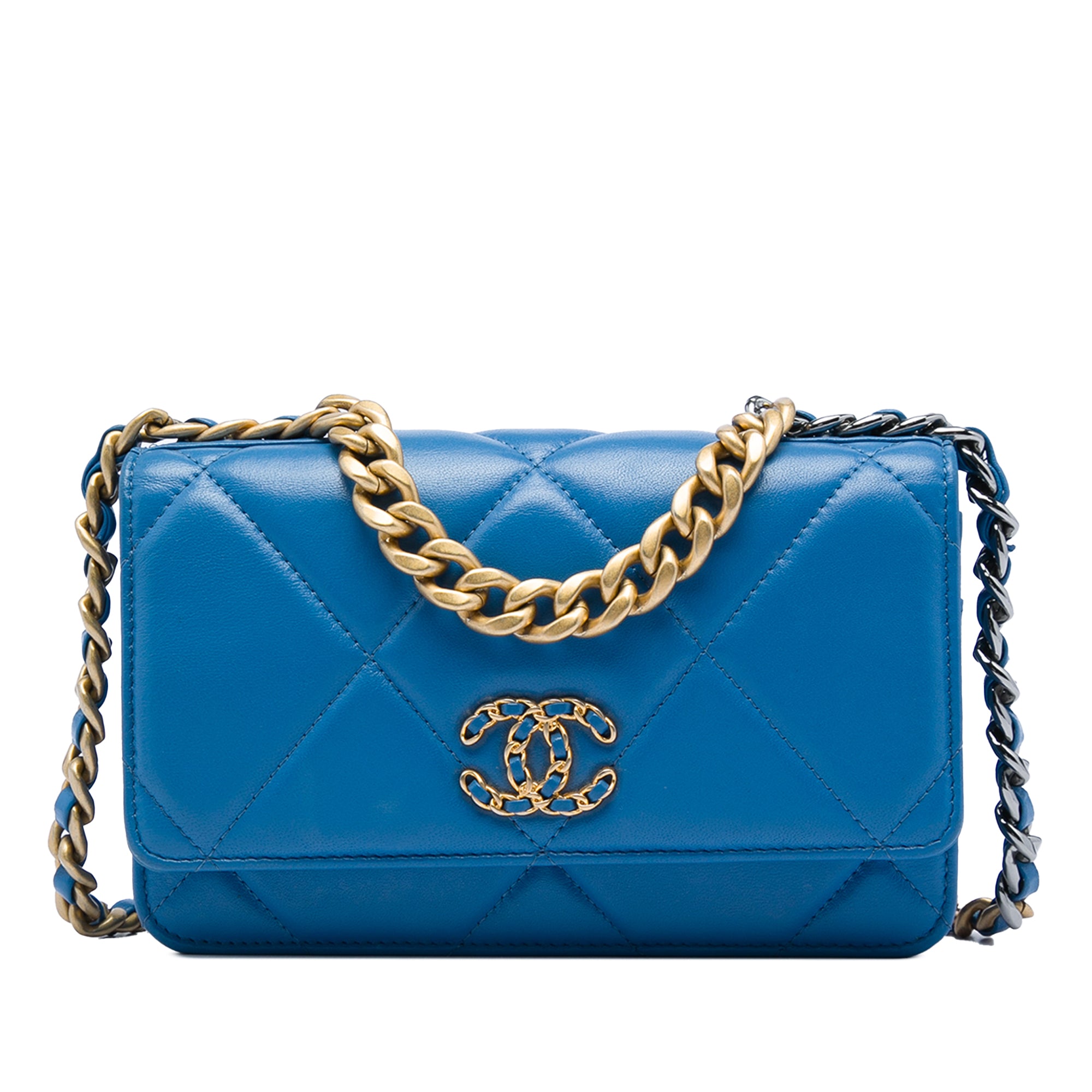Chanel Quilted Lambskin 19 Wallet On Chain - image 1