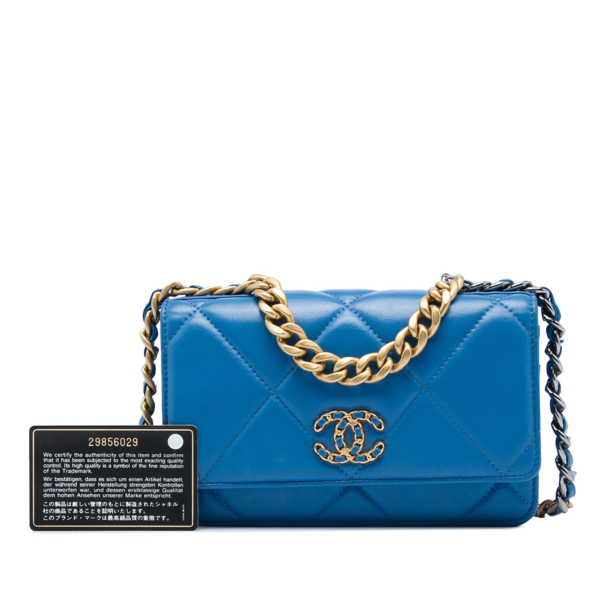 Chanel Quilted Lambskin 19 Wallet On Chain - image 7