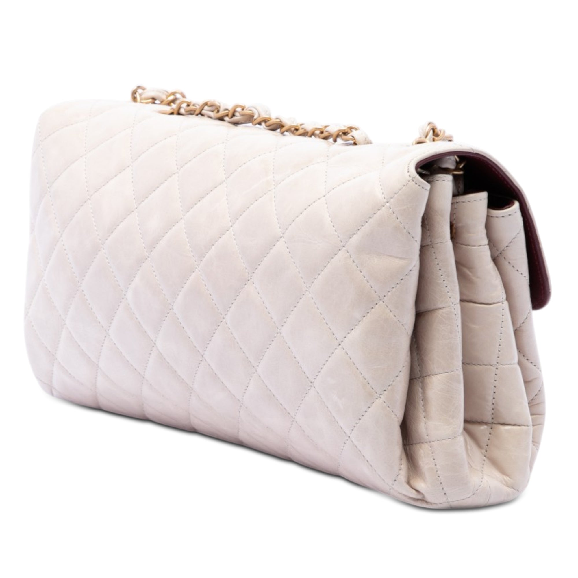 Chanel Jumbo CC Quilted Calfskin Straight Flap - image 2