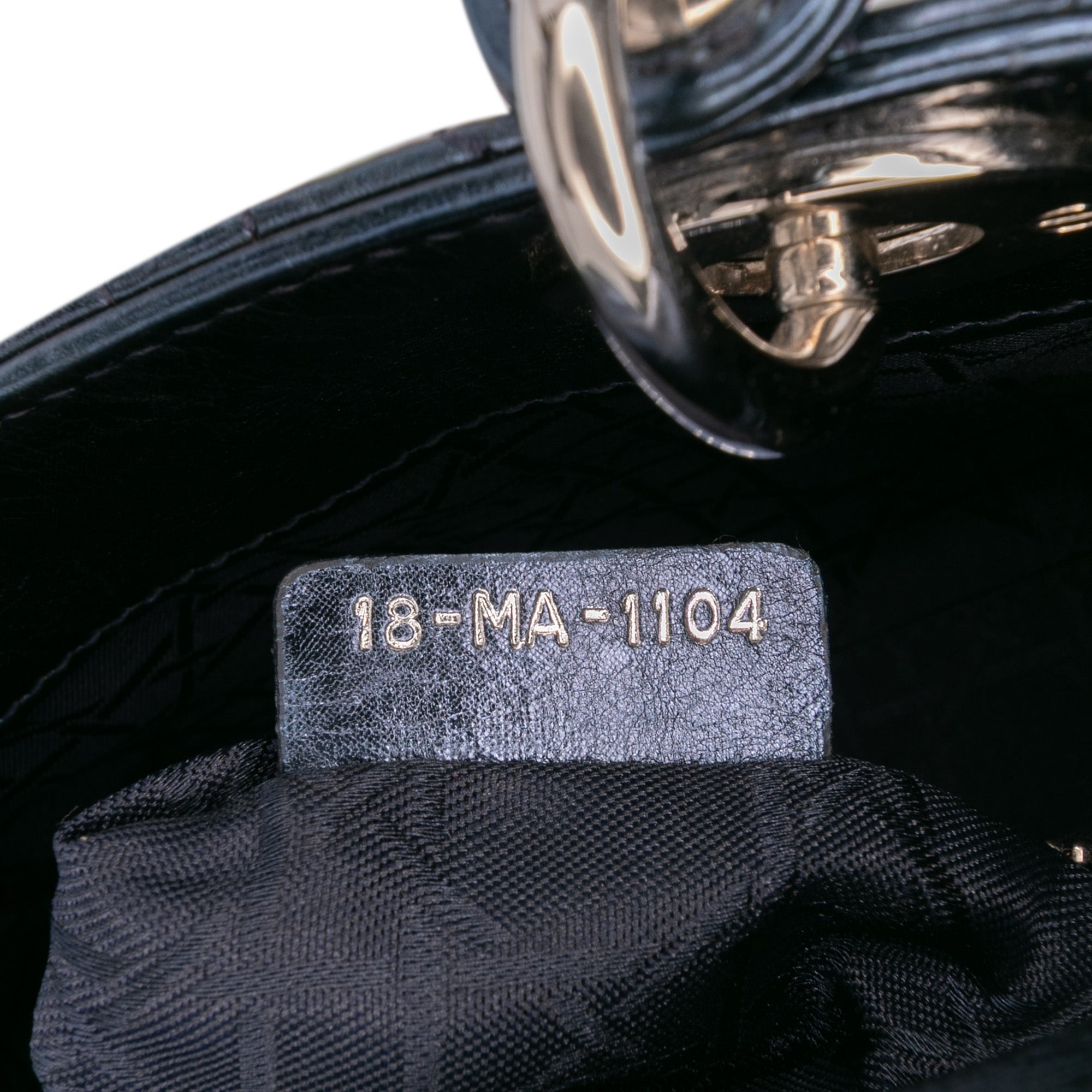Dior Mini Crinkled Calfskin Cannage Lady Dior - image 5