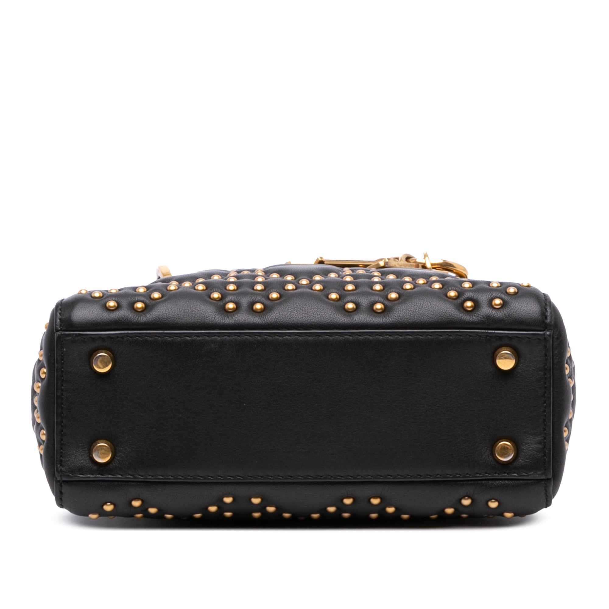 Dior Mini Lambskin Cannage Studded Supple Lady Dior - image 3