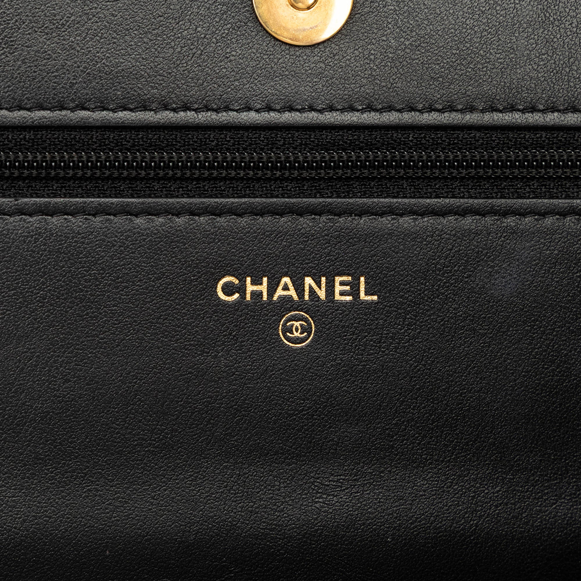 Chanel Quilted Caviar Boy Wallet on Chain - image 5