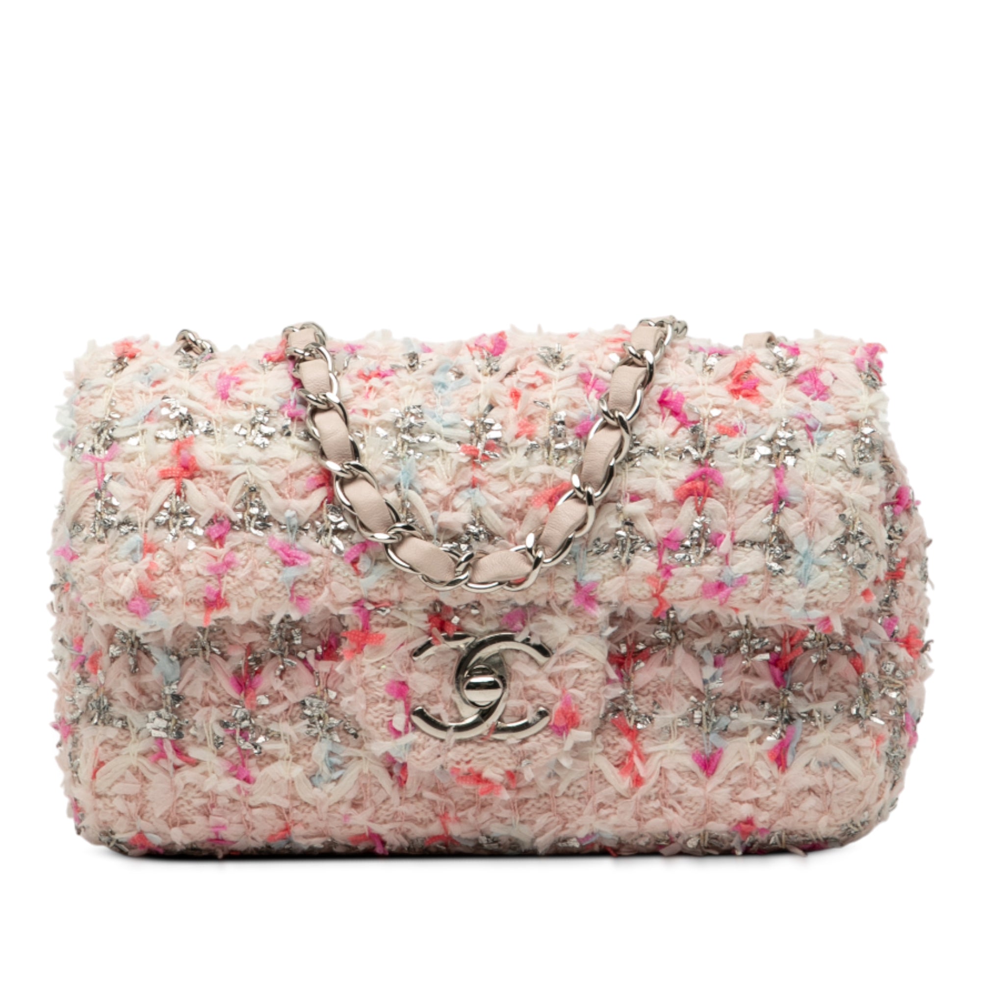Chanel Mini Rectangular Classic Tweed Single Flap - image 1