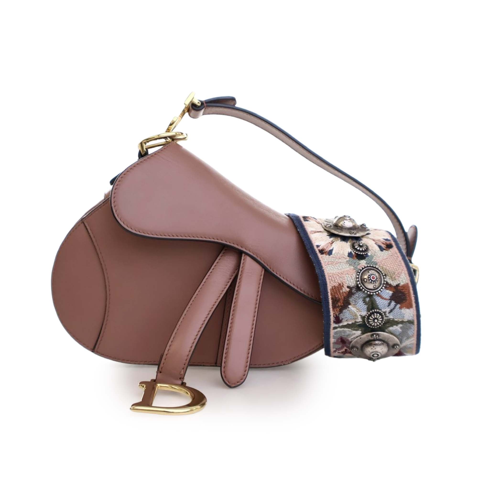 Dior Mini Smooth Calfskin Saddle Bag - image 1