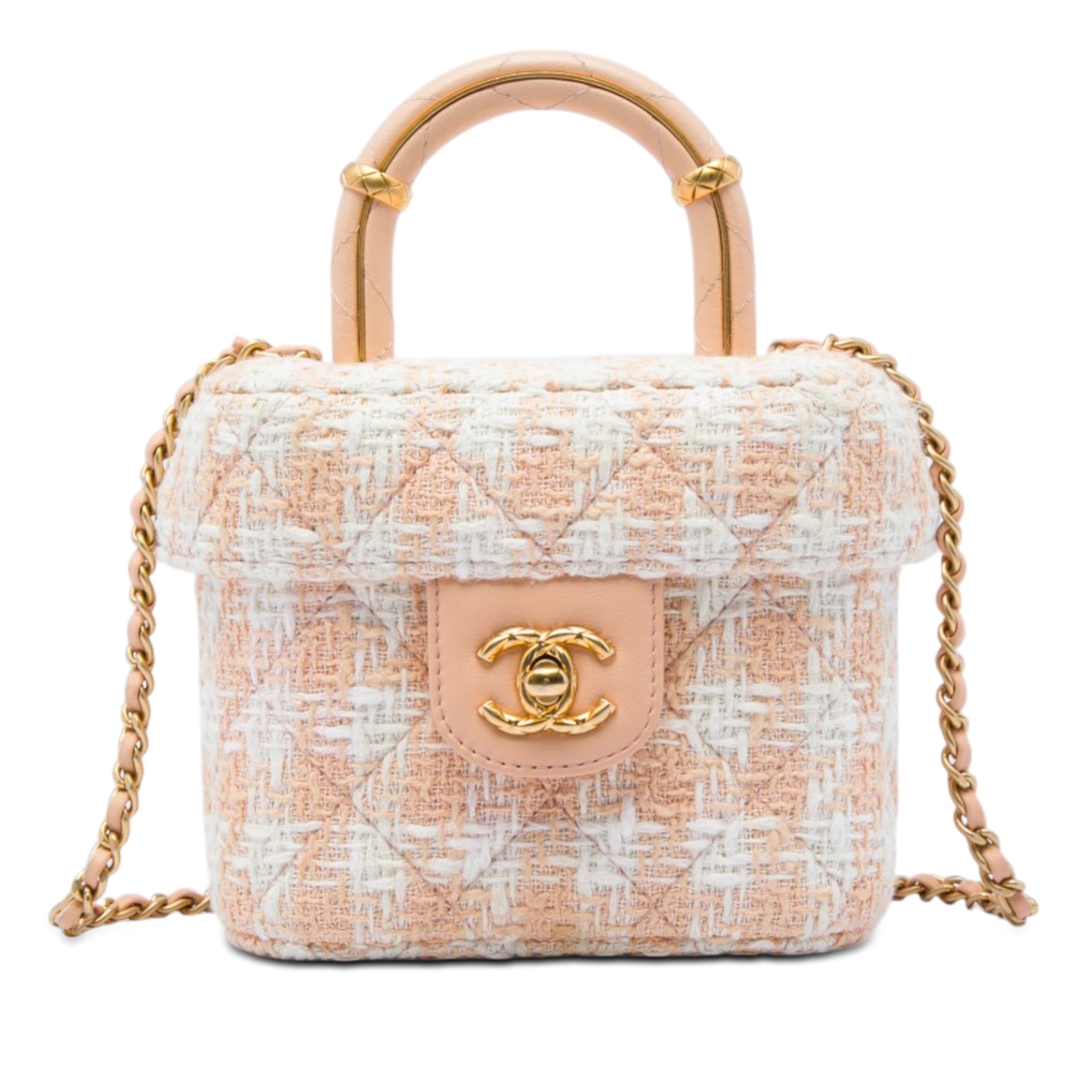 Chanel Mini Tweed Crush Top Handle Bag - image 1