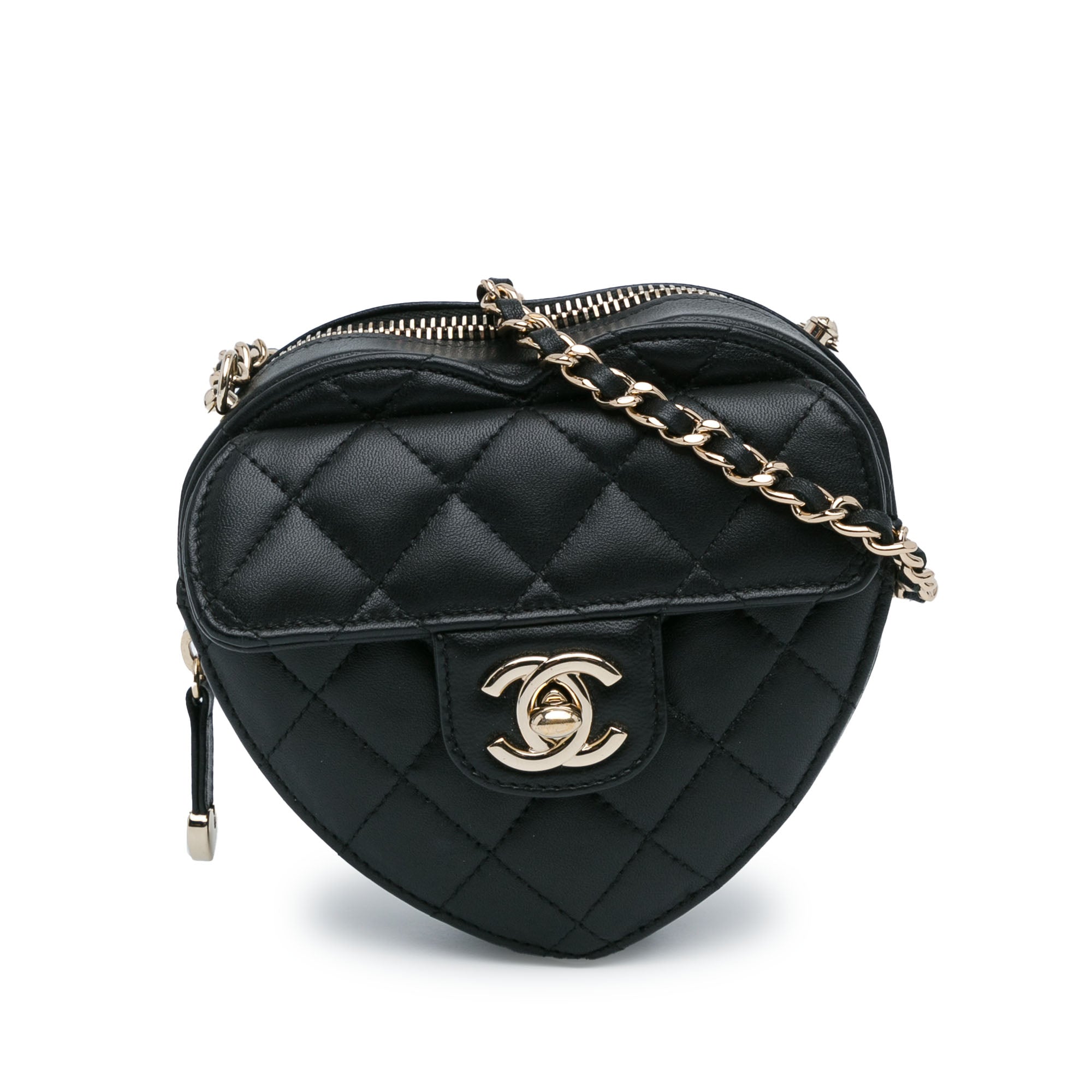 Chanel Mini Lambskin CC in Love Heart Crossbody - image 1