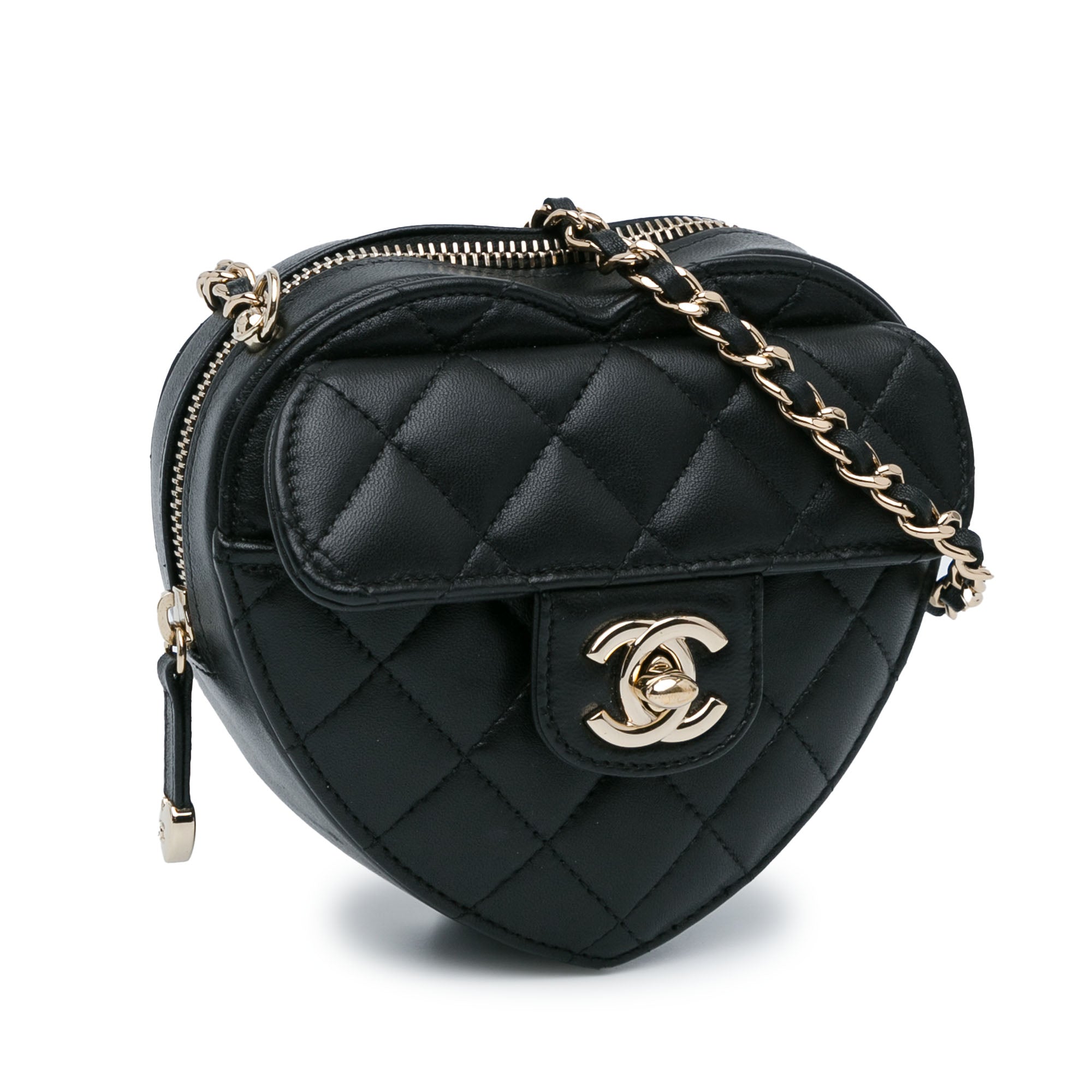 Chanel Mini Lambskin CC in Love Heart Crossbody - image 2