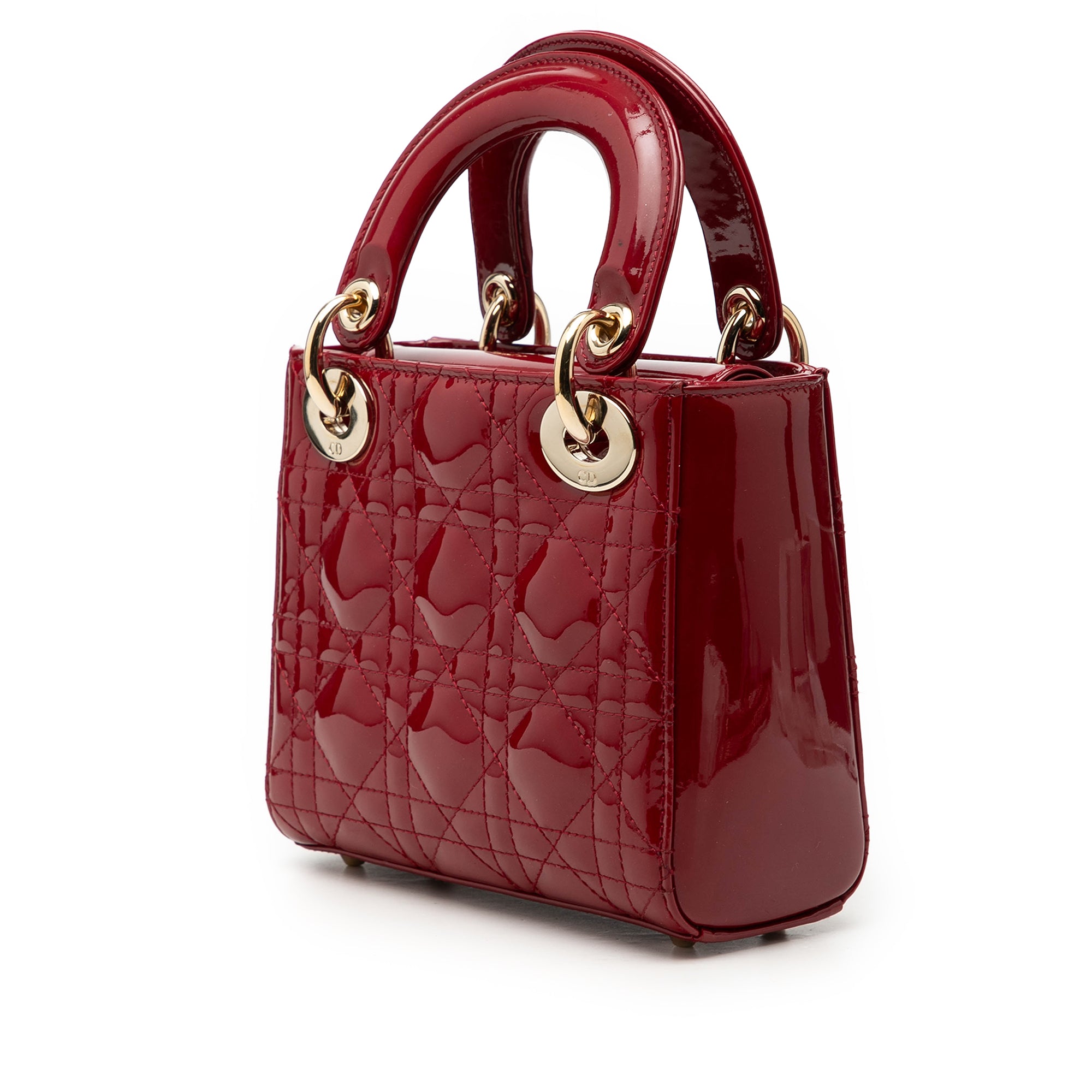 Dior Mini Patent Cannage Lady Dior - image 2
