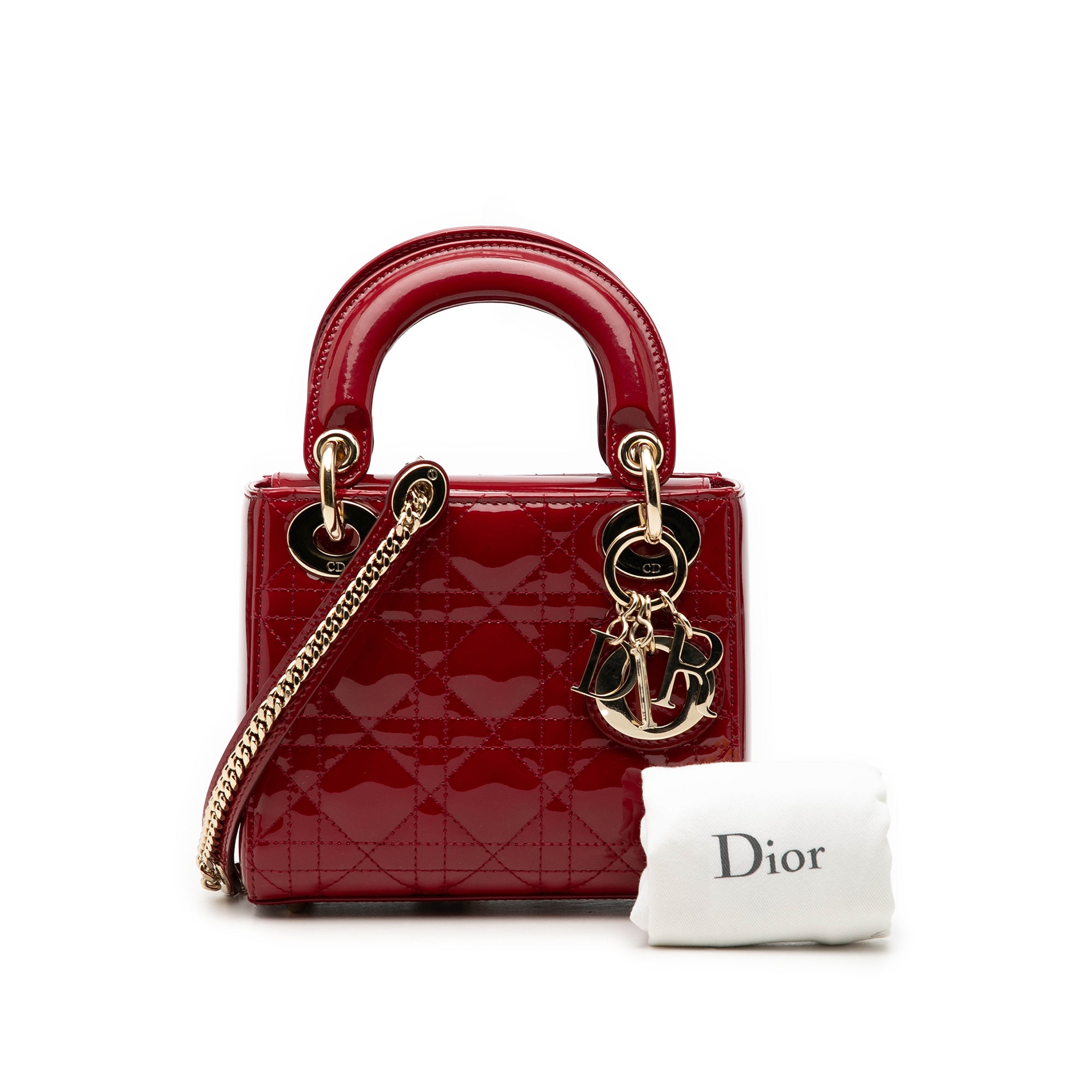 Dior Mini Patent Cannage Lady Dior - image 8