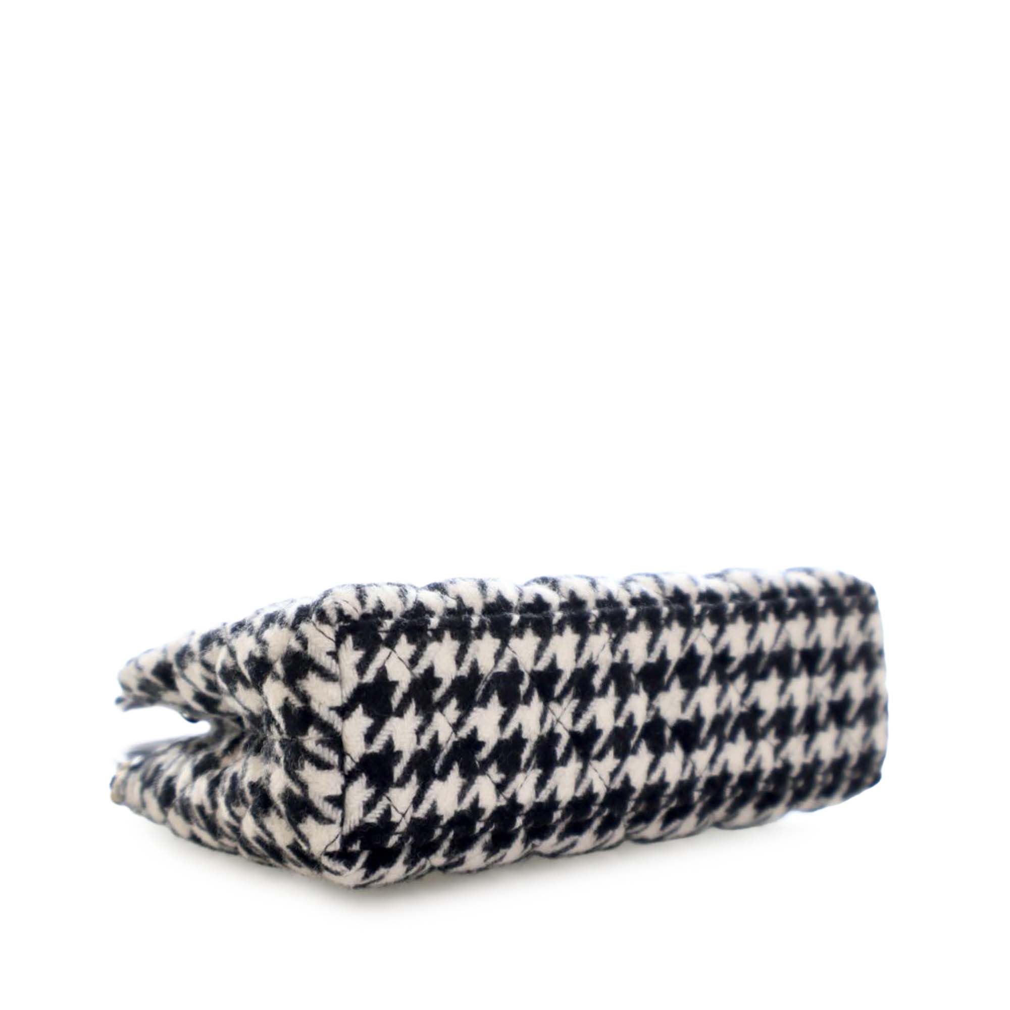 Chanel Nano Quilted Houndstooth Tweed Kelly Shopper Bag - image 11