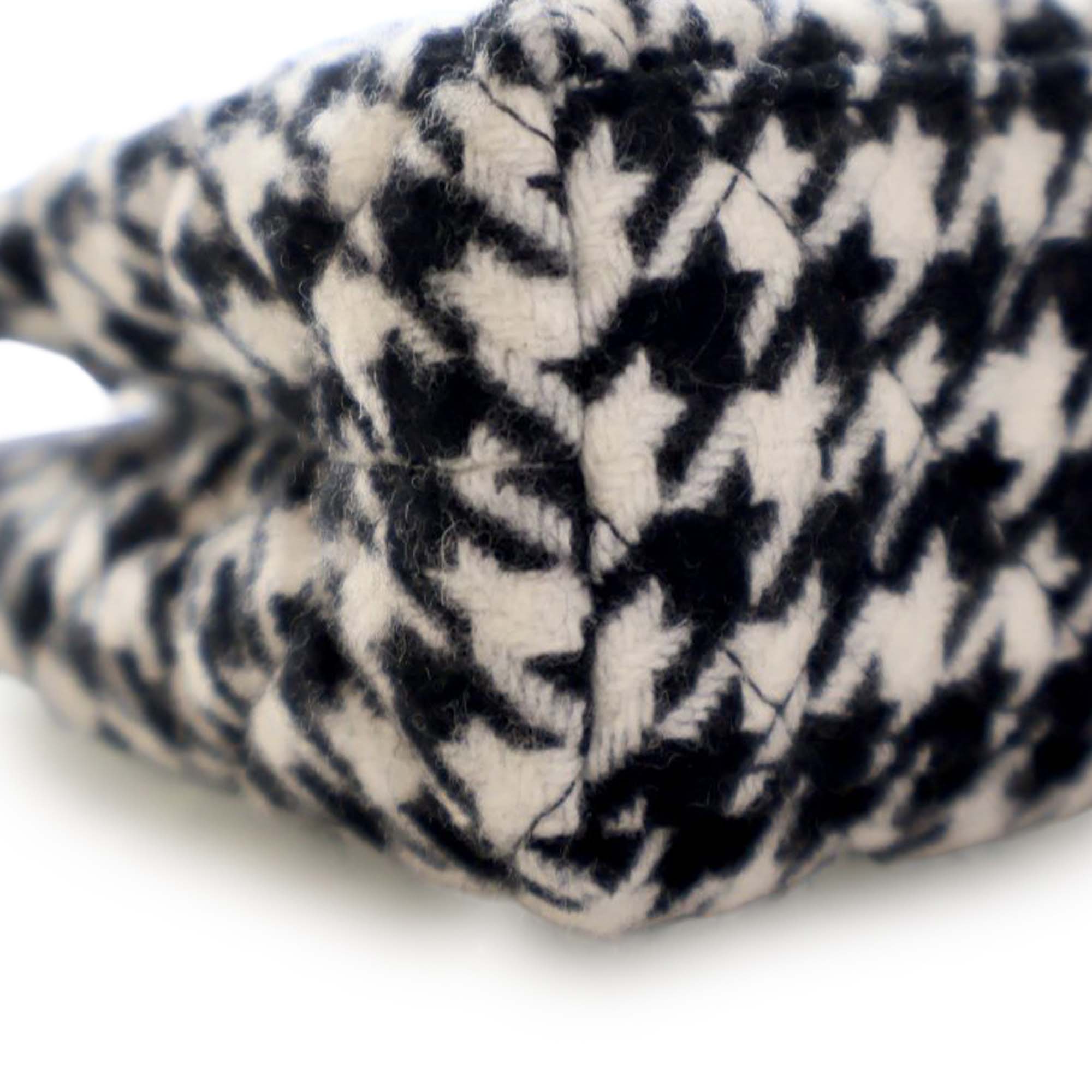Chanel Nano Quilted Houndstooth Tweed Kelly Shopper Bag - image 8