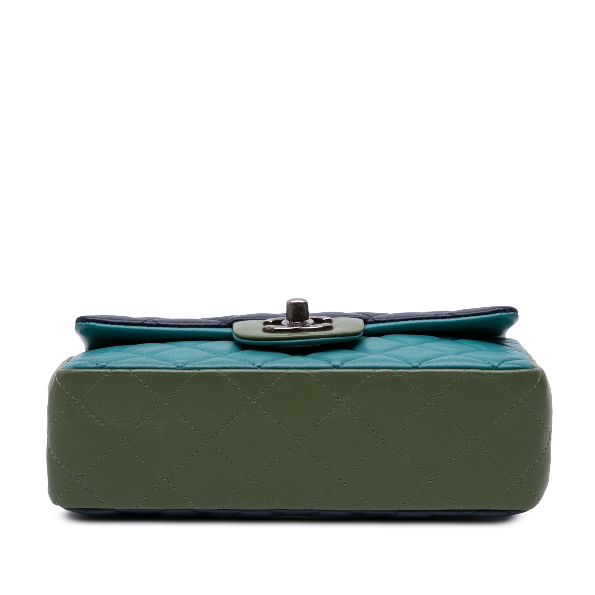 Chanel Mini Rectangular Classic Tricolor Lambskin Single Flap - image 3