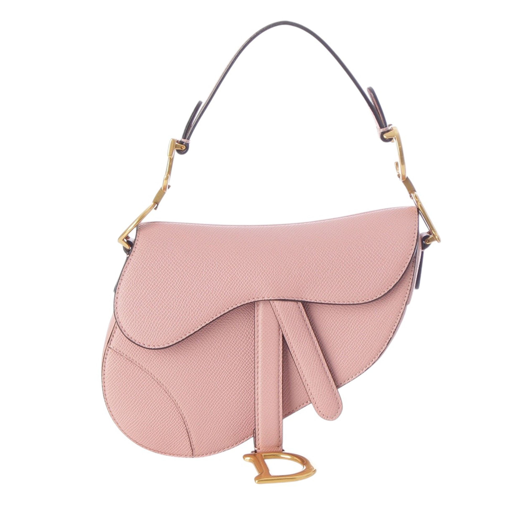 Dior Mini Grained Calfskin Saddle Bag - image 1