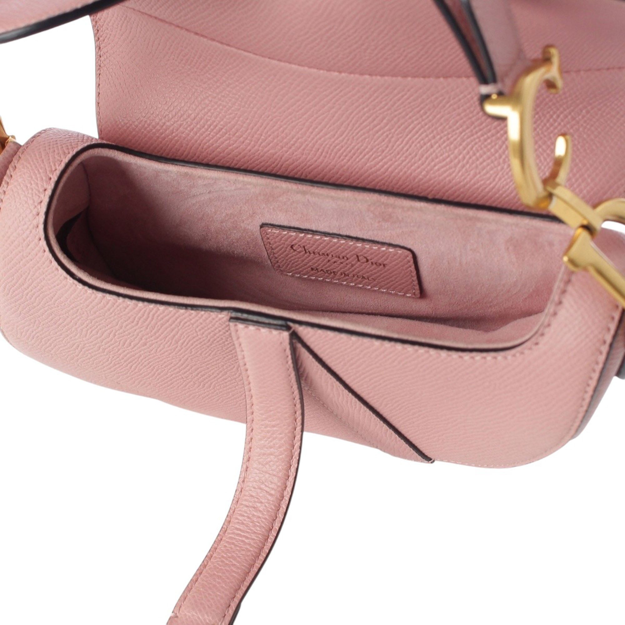Dior Mini Grained Calfskin Saddle Bag - image 4