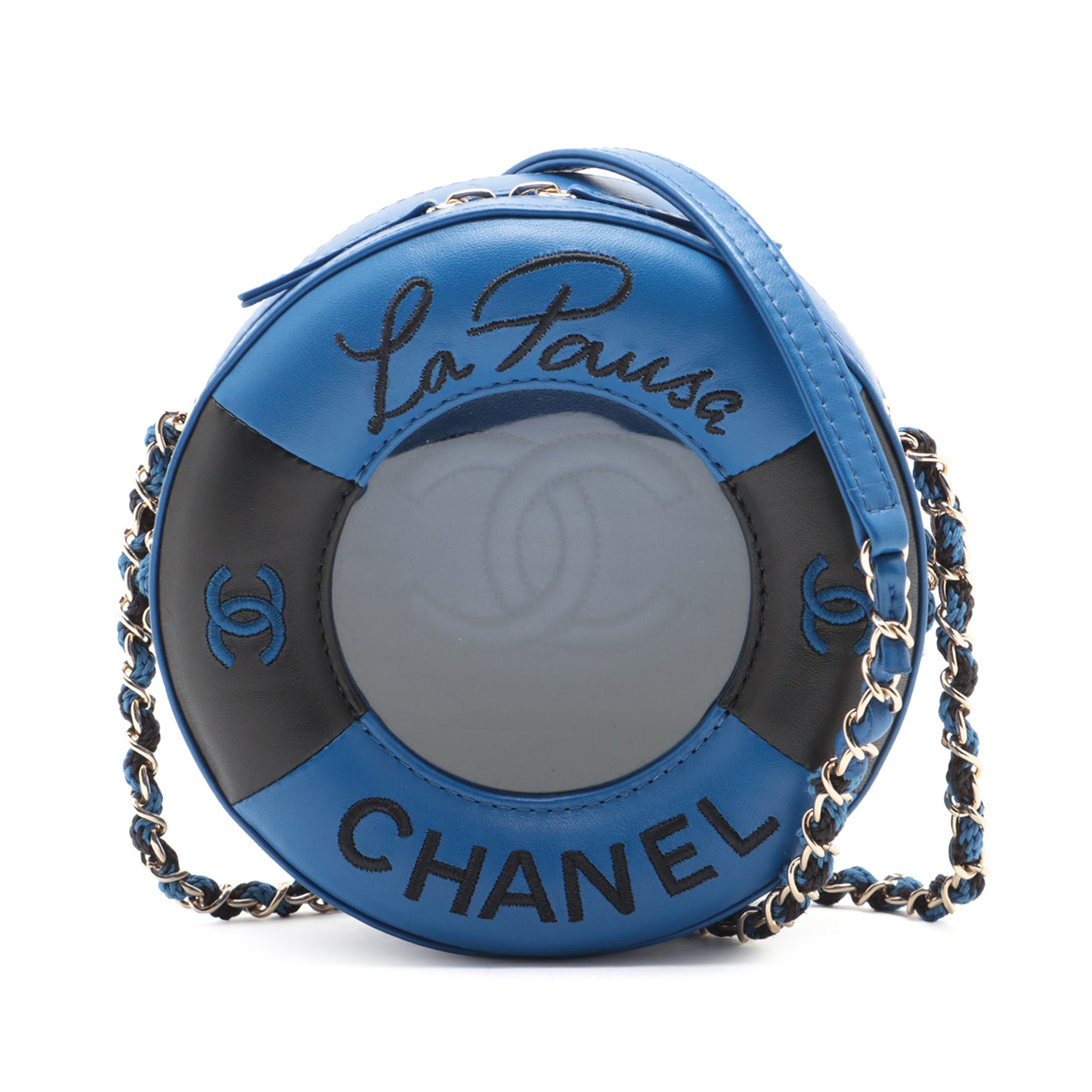 Chanel Lambskin La Pausa Coco Lifesaver Round Crossbody - image 1