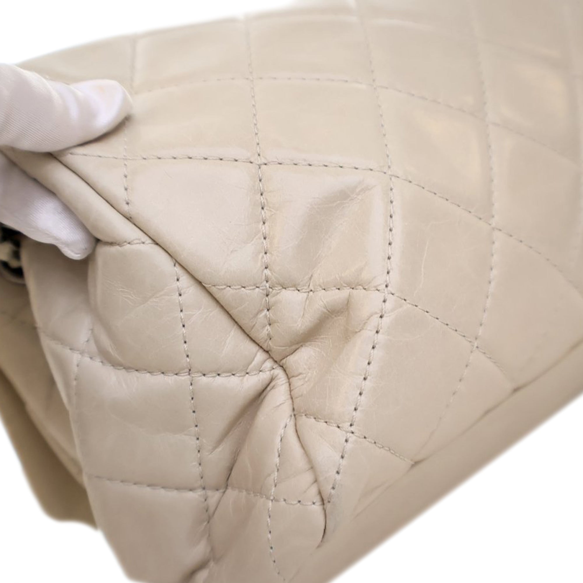 Chanel Large Quilted Glazed Calfskin Coco Soft Flap - image 9