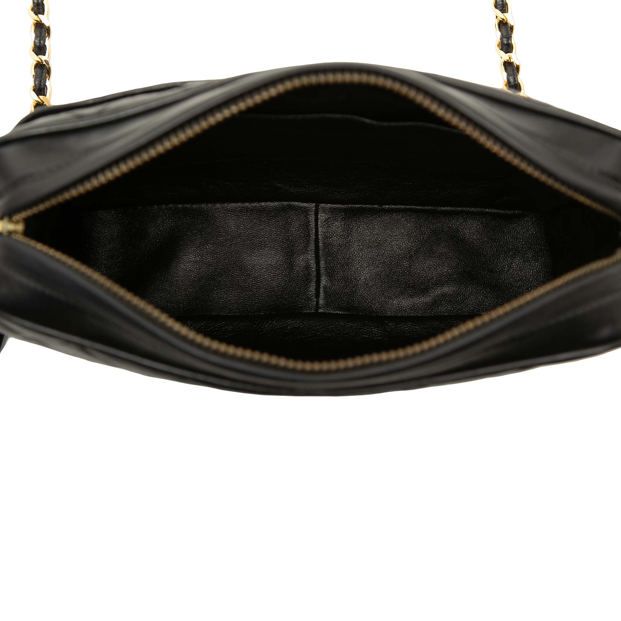 Chanel CC Quilted Lambskin Tassel Camera Bag - image 4