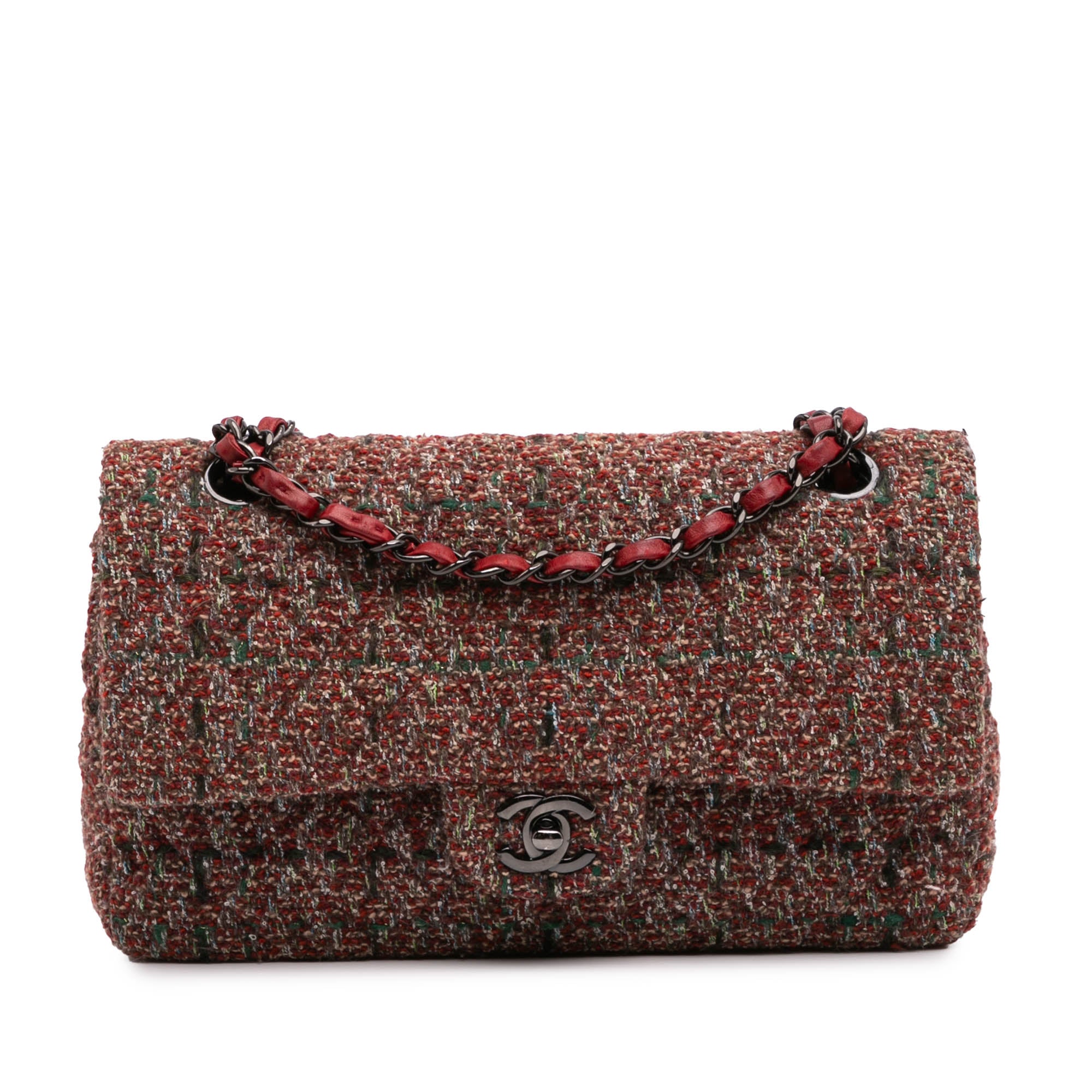 Chanel Medium Classic Tweed Double Flap - image 1