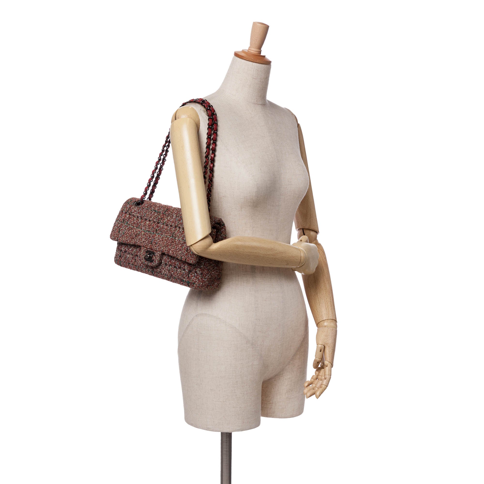 Chanel Medium Classic Tweed Double Flap - image 10