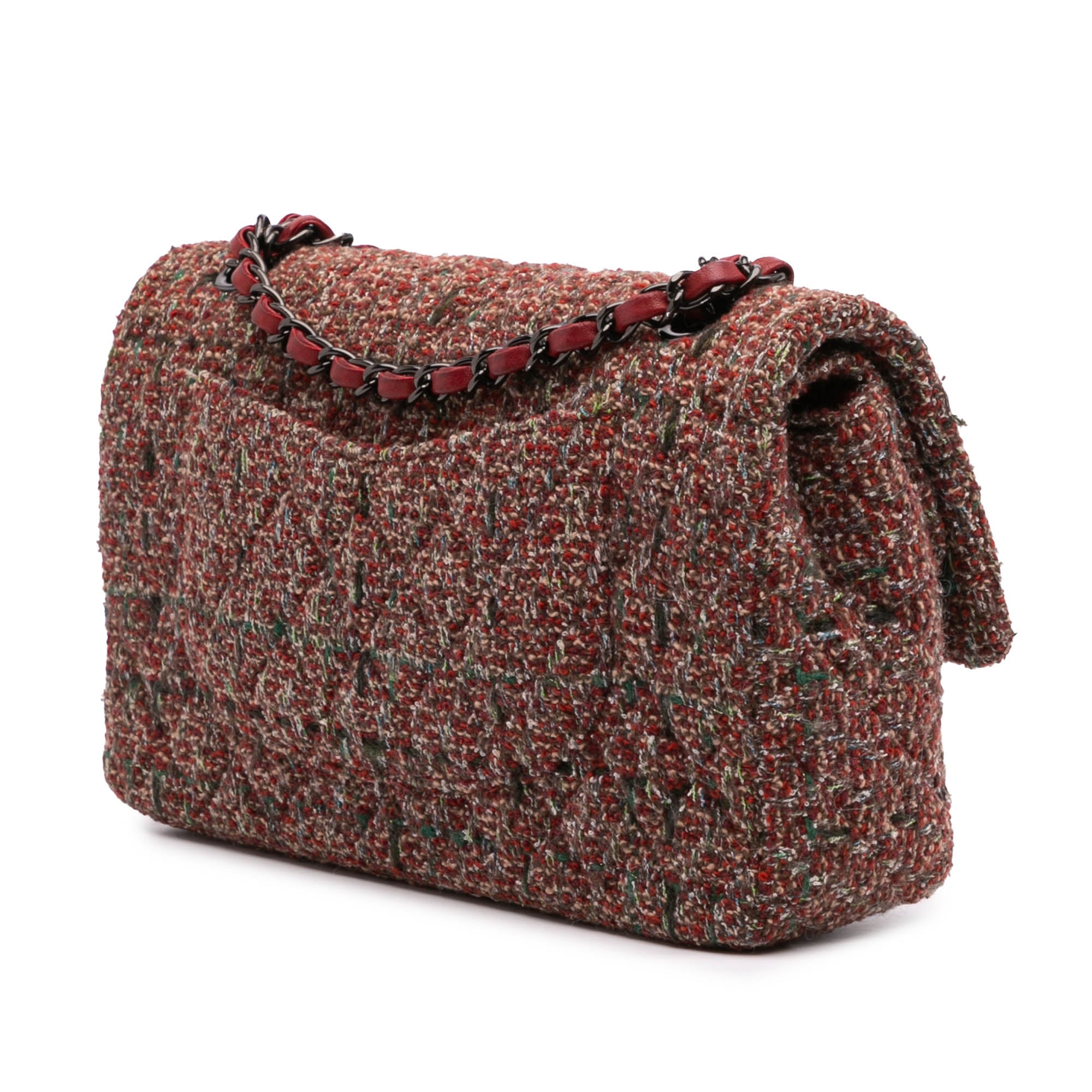 Chanel Medium Classic Tweed Double Flap - image 2