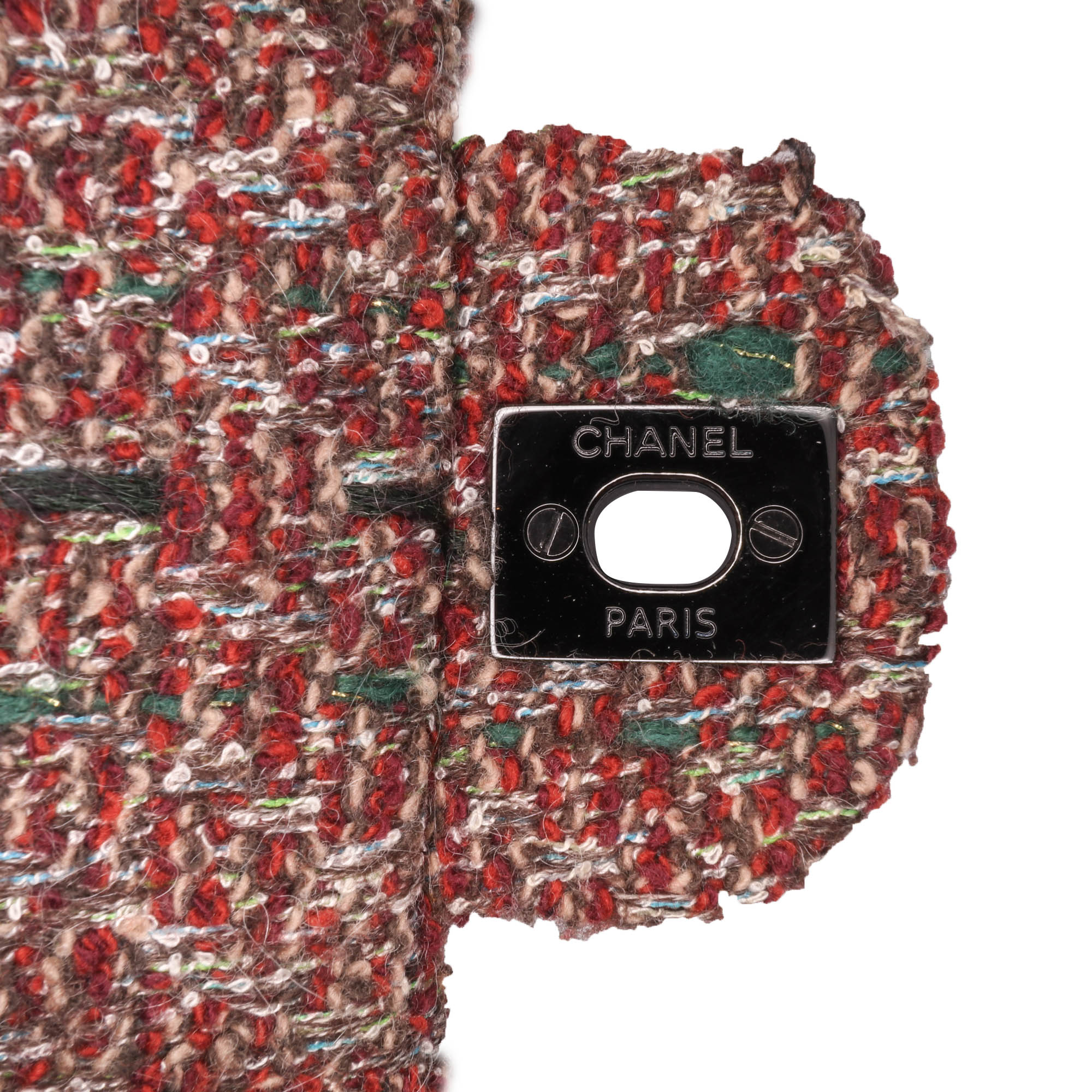 Chanel Medium Classic Tweed Double Flap - image 9