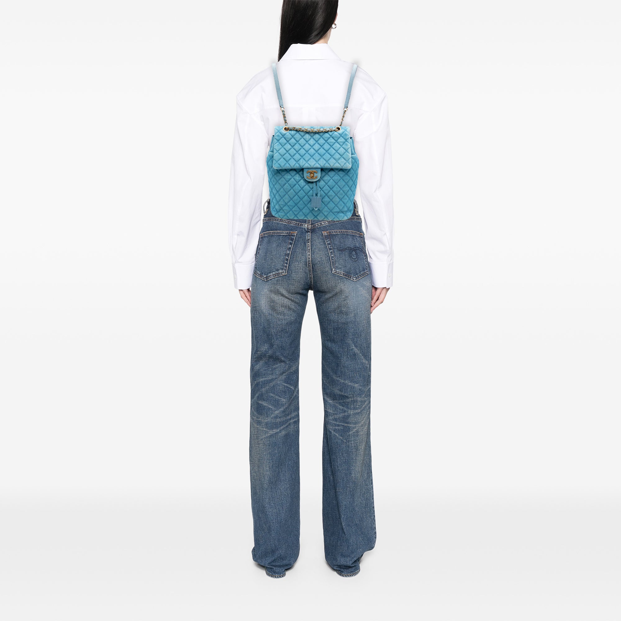 Chanel Large Denim Urban Spirit Backpack - image 6