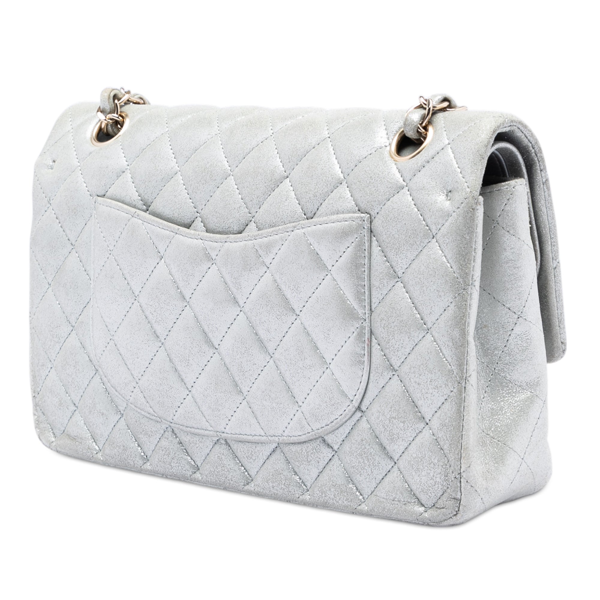 Chanel Medium Classic Metallic Lambskin Double Flap - image 2