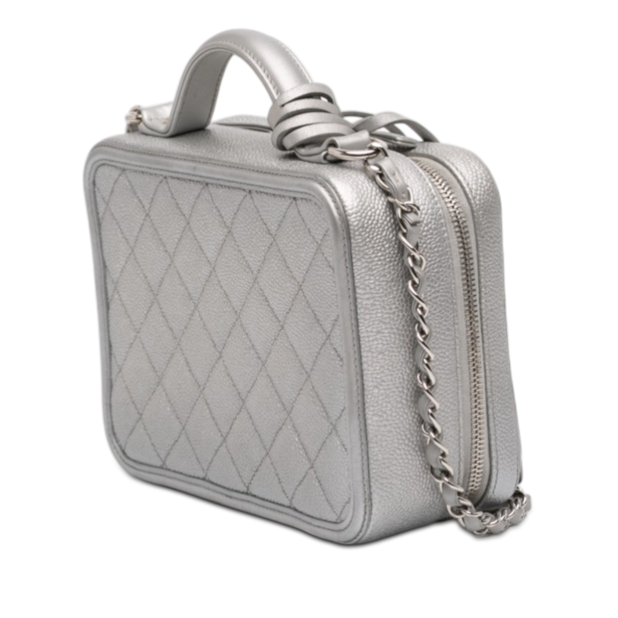 Chanel Medium Caviar CC Filigree Vanity Case - image 2