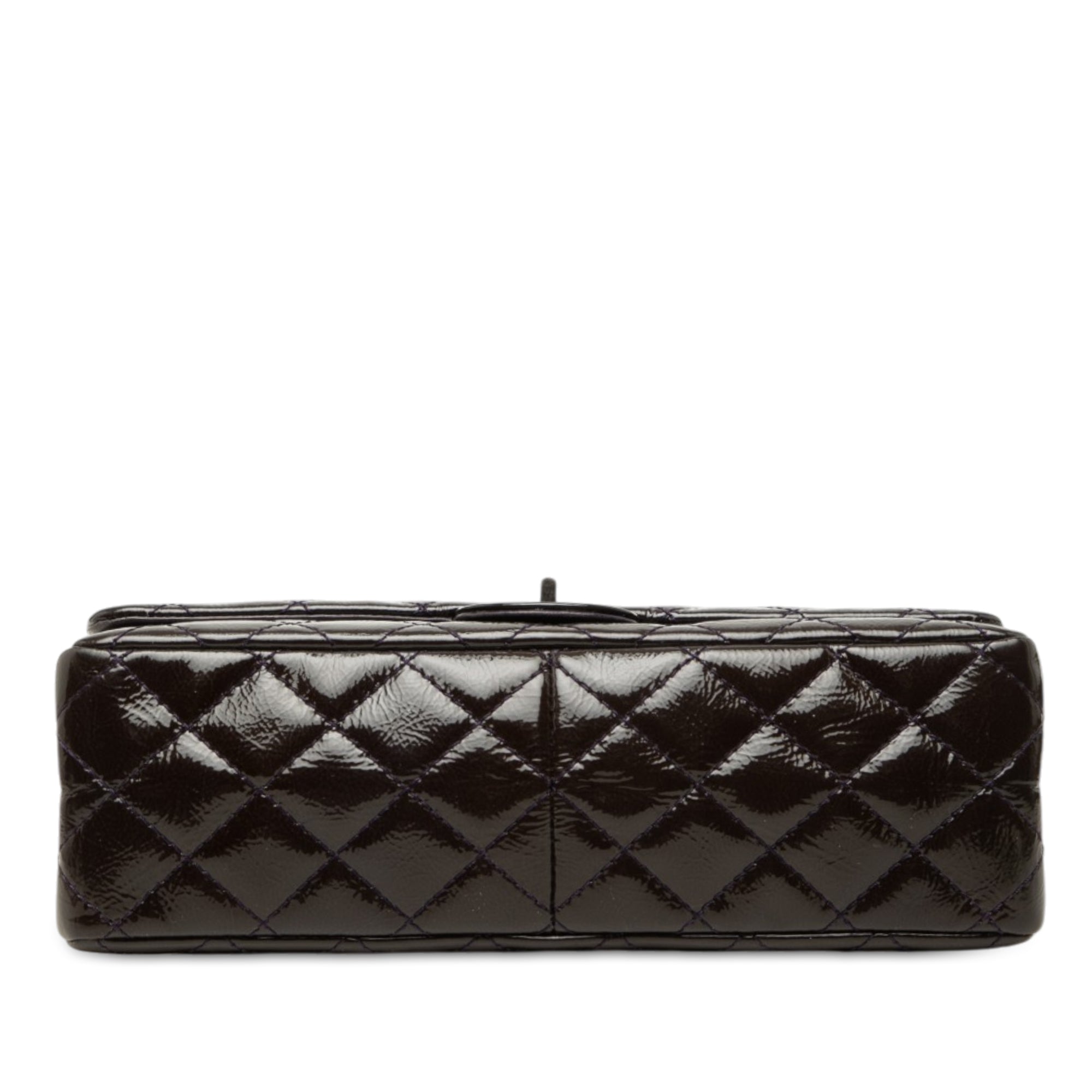 Chanel Quilted Crinkled Patent Reissue 2.55 Double Flap 226 - image 3
