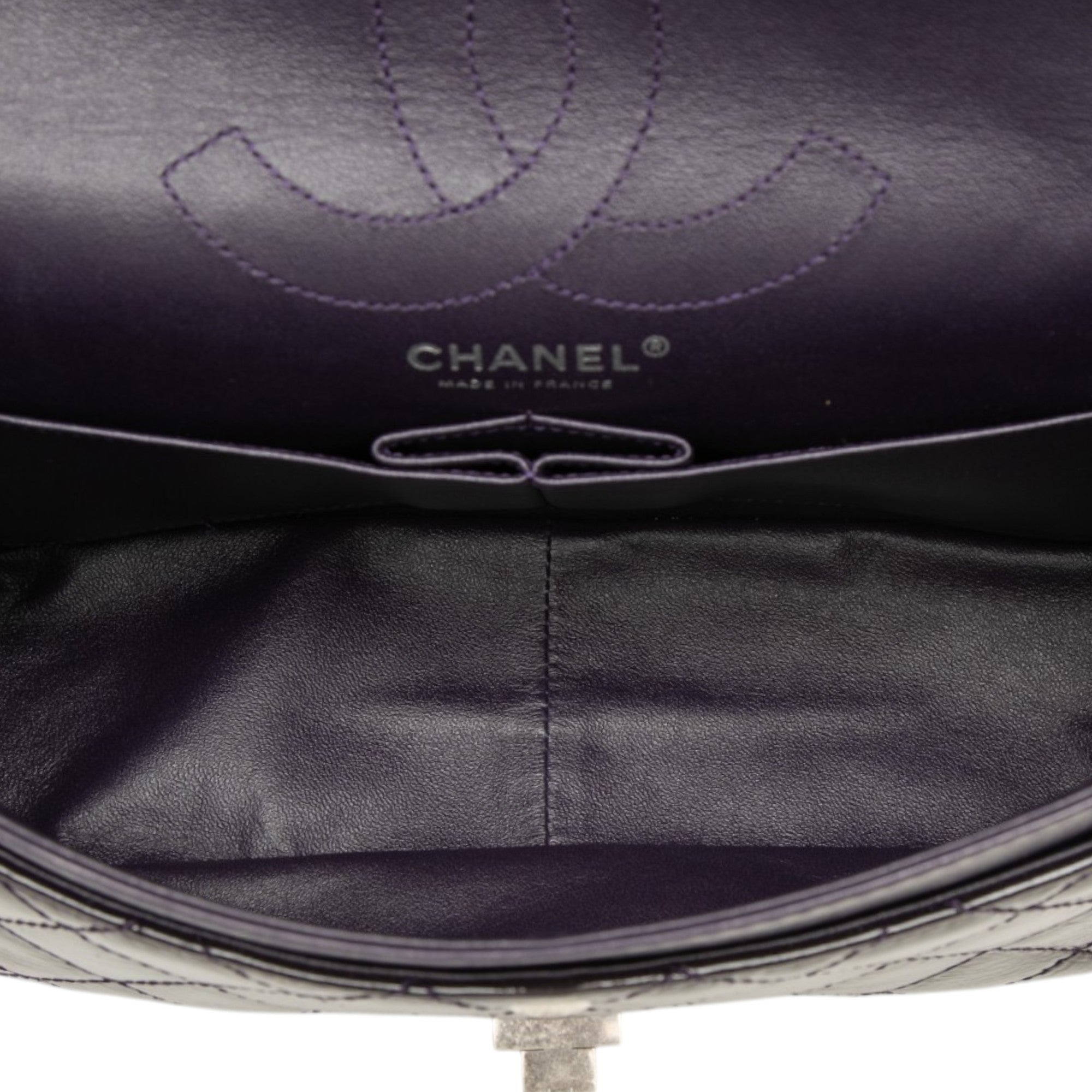 Chanel Quilted Crinkled Patent Reissue 2.55 Double Flap 226 - image 4