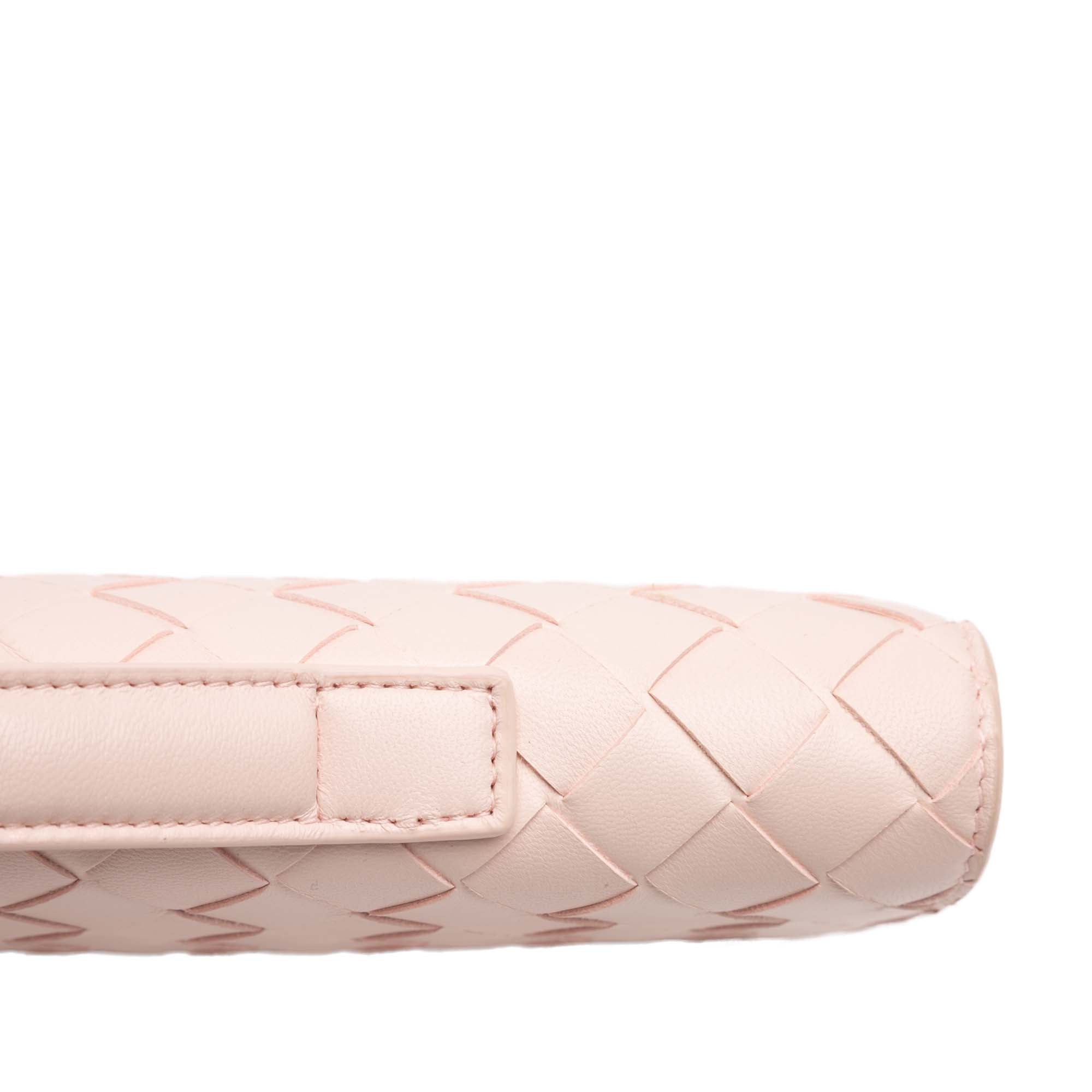 Bottega Veneta Lambskin Intrecciato Andiamo Floral Embellished Clutch - image 10