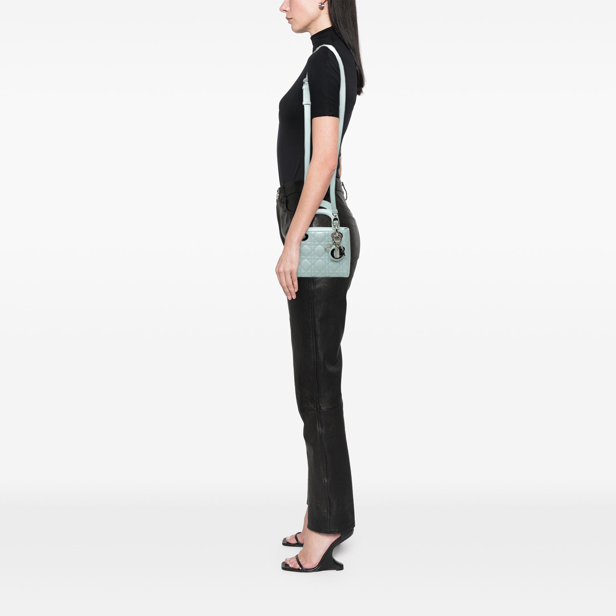 Dior Mini Patent Cannage Lady Dior - image 6