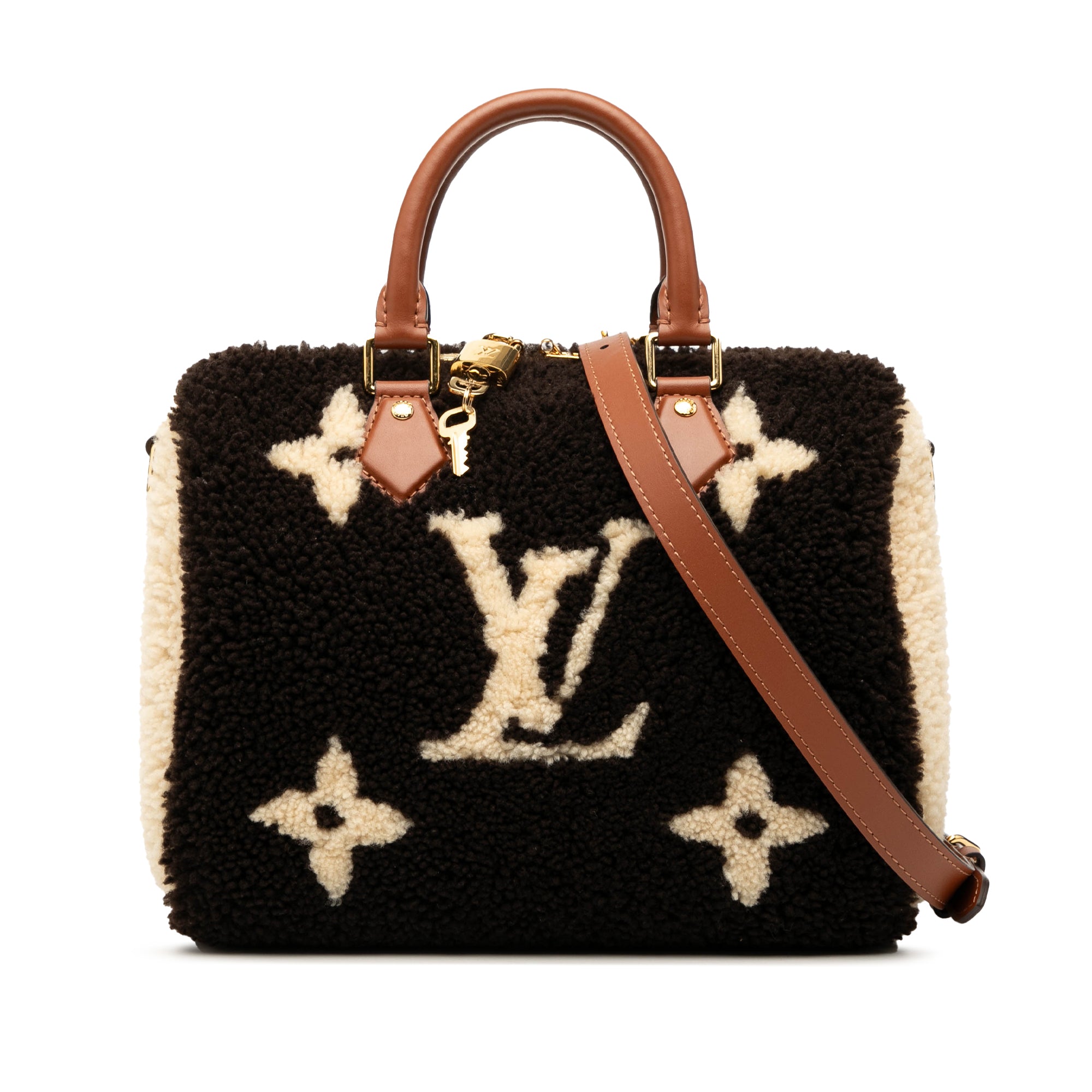 Louis Vuitton Monogram Giant Shearling Teddy Speedy Bandouliere 25 - image 1