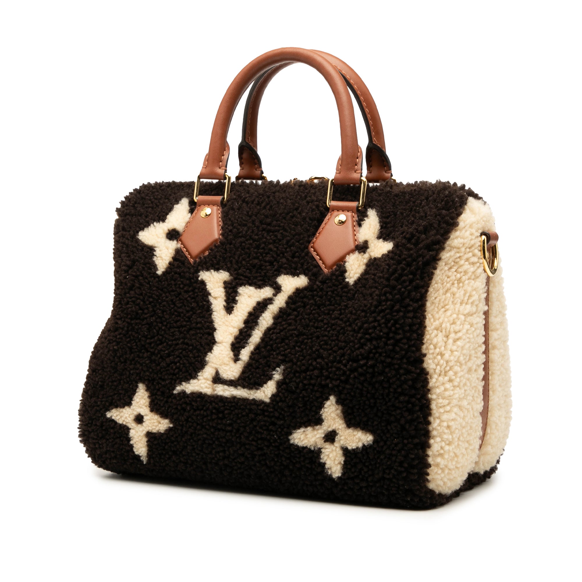 Louis Vuitton Monogram Giant Shearling Teddy Speedy Bandouliere 25 - image 2