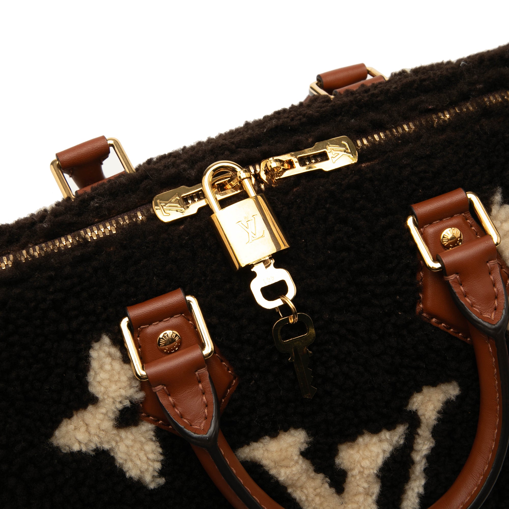 Louis Vuitton Monogram Giant Shearling Teddy Speedy Bandouliere 25 - image 7