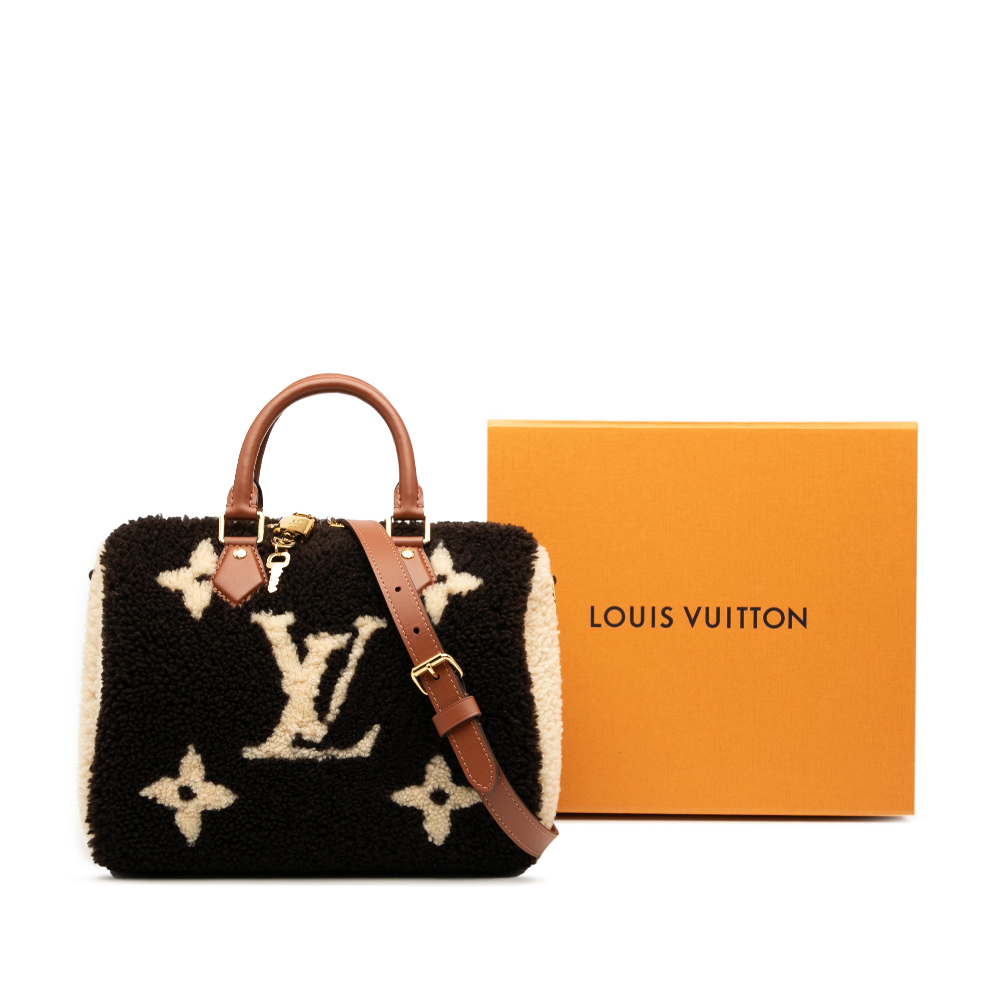 Louis Vuitton Monogram Giant Shearling Teddy Speedy Bandouliere 25 - image 9