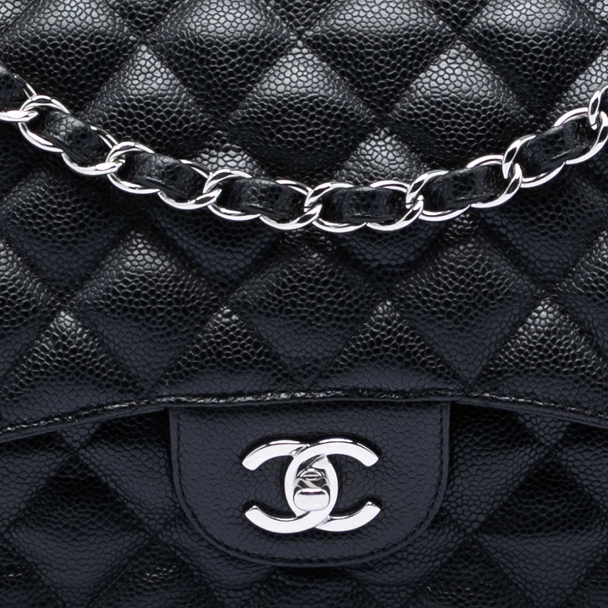 Chanel Jumbo Classic Caviar Double Flap - image 6