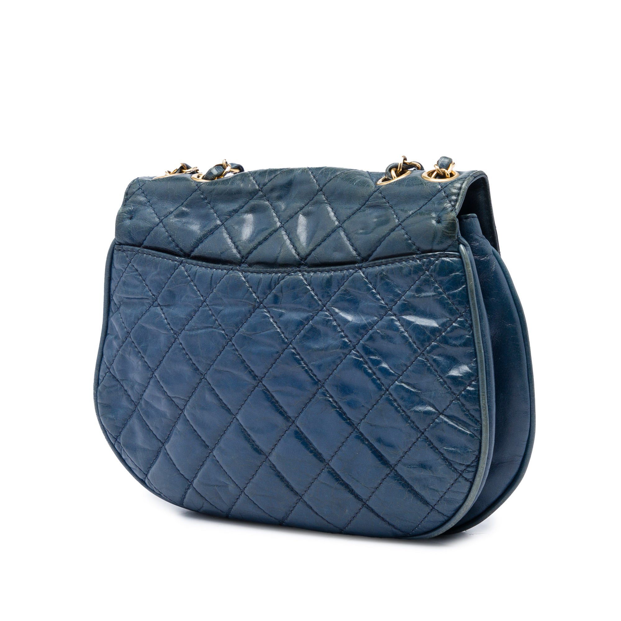 Chanel Medium Quilted Glazed Calfskin Bubble CC Flap - image 2